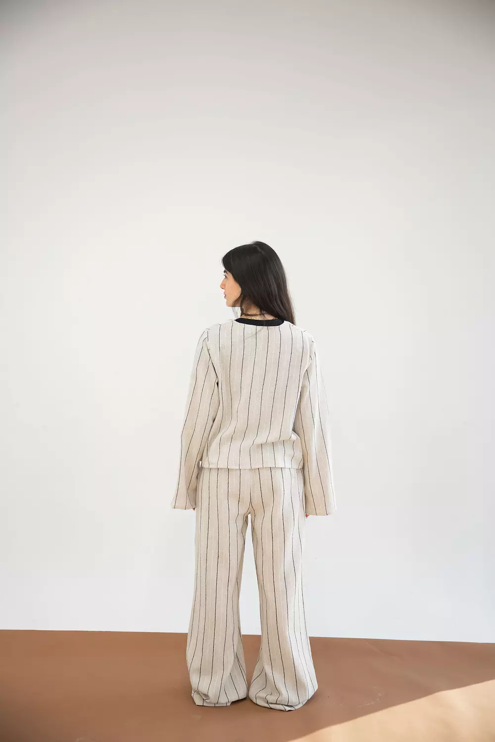 Striped linen pants 1