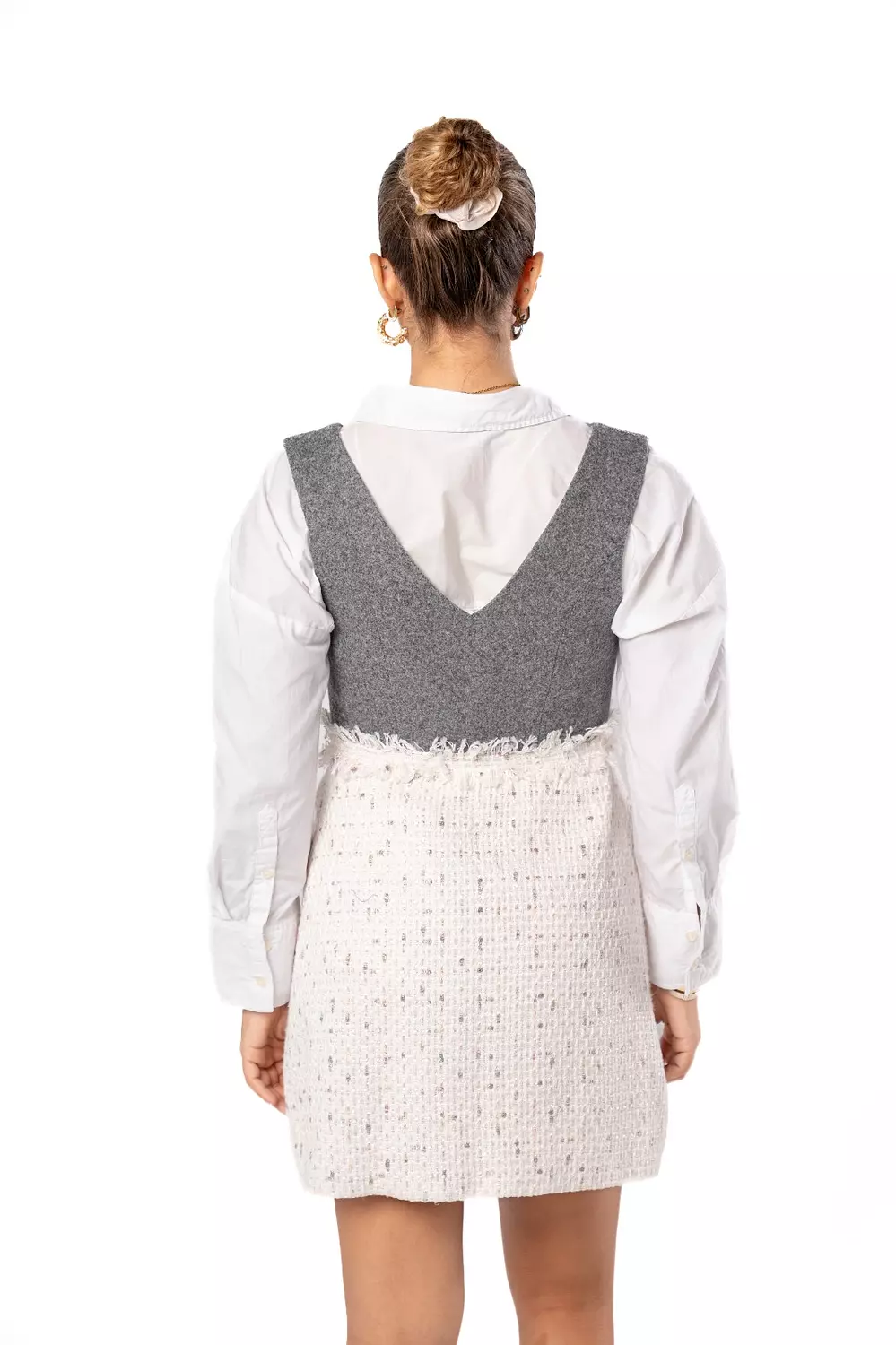 Ember Short Dress w/ Front Buttons 7