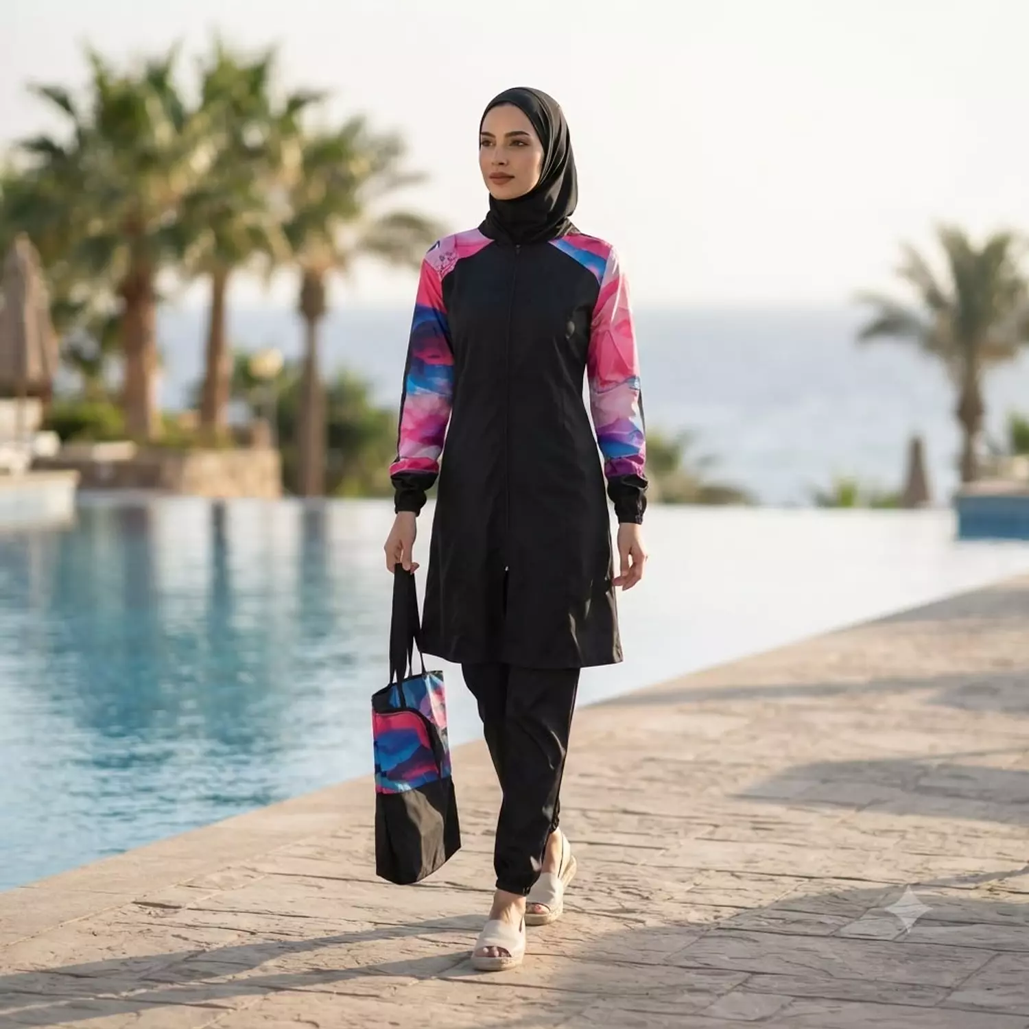 Waterproof Modest Swimsuit 2