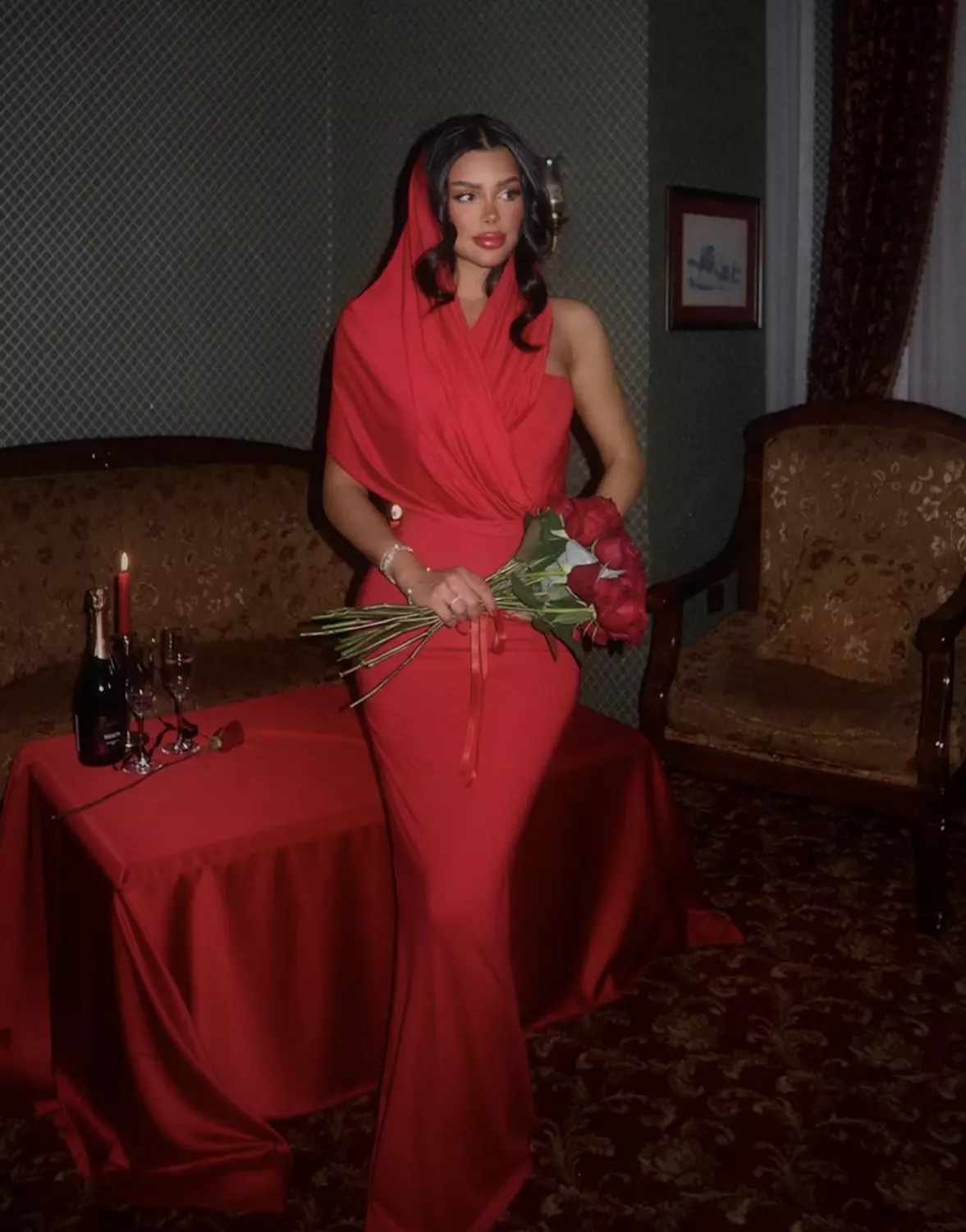 Hooded Wrap Dress image