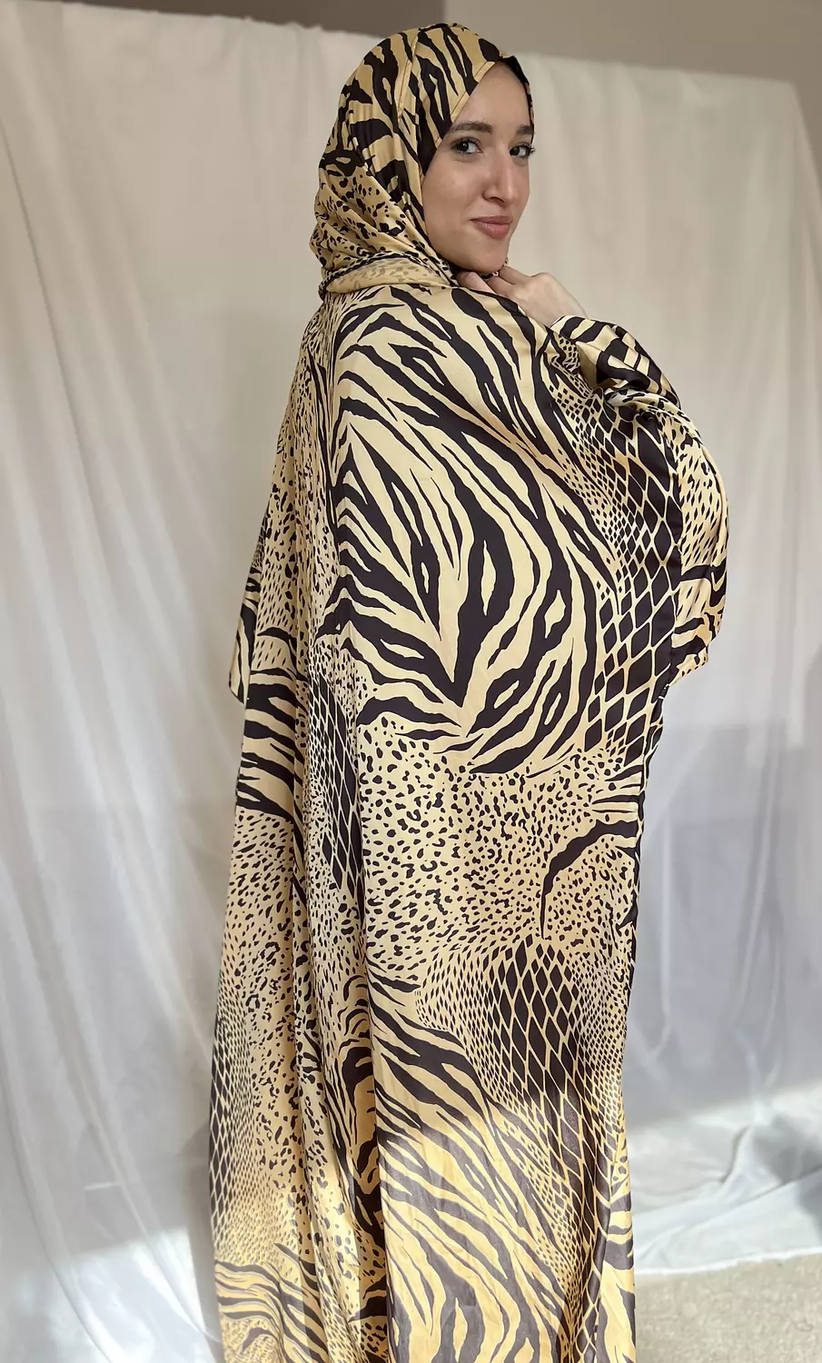 Satin Esdal - Gold Printed