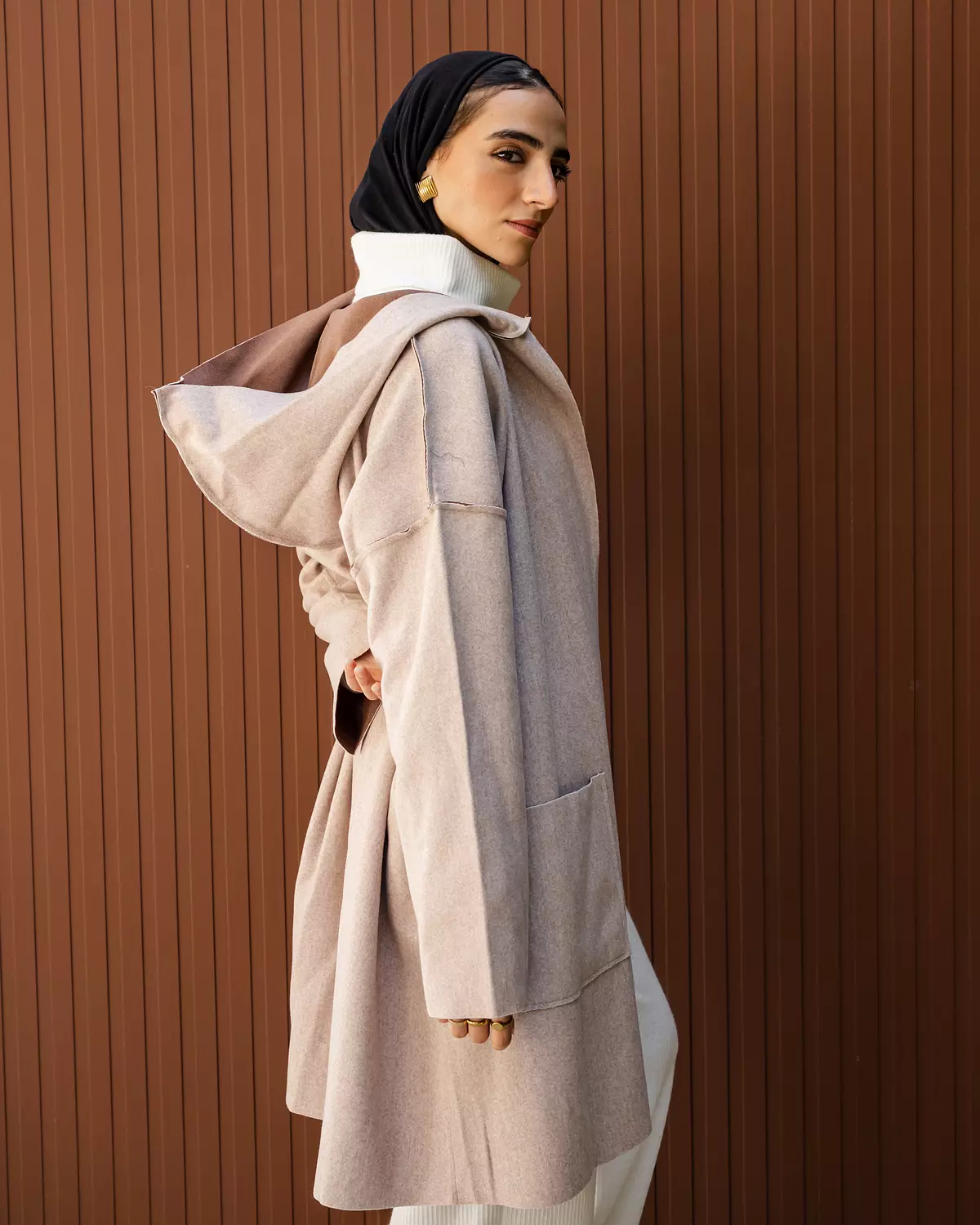 Gogh Coat in Light Beige 3