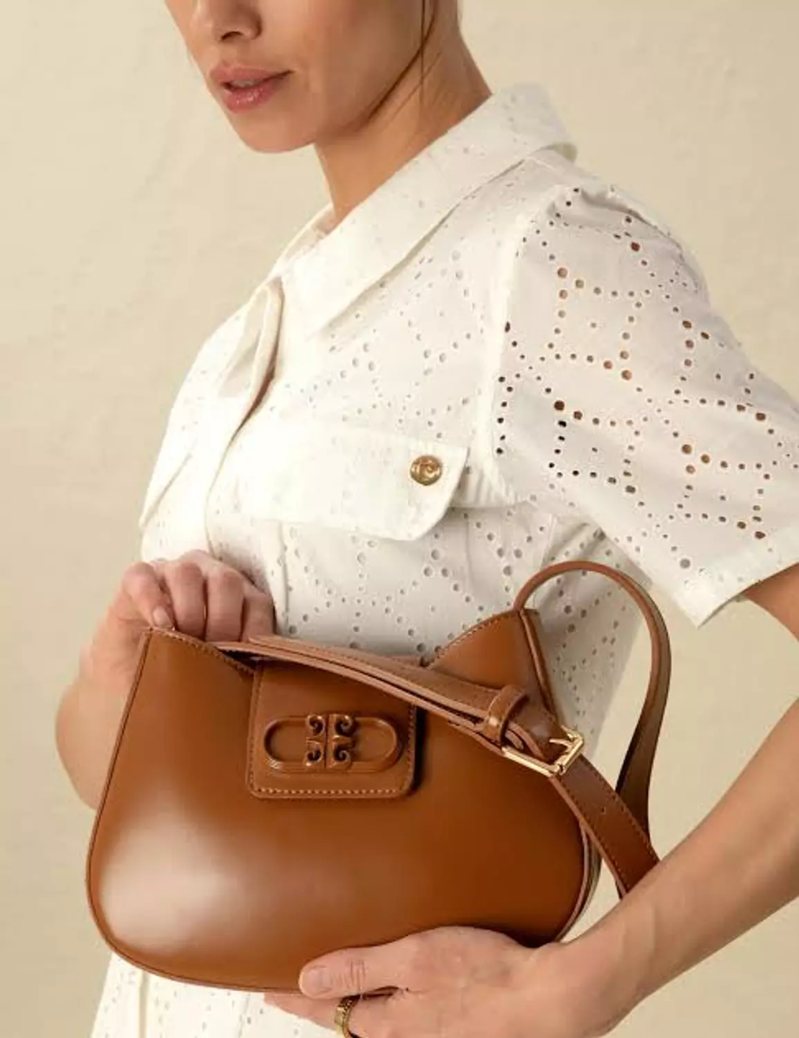 Pierre Cardin Shoulder Bag – Camel Brown 2