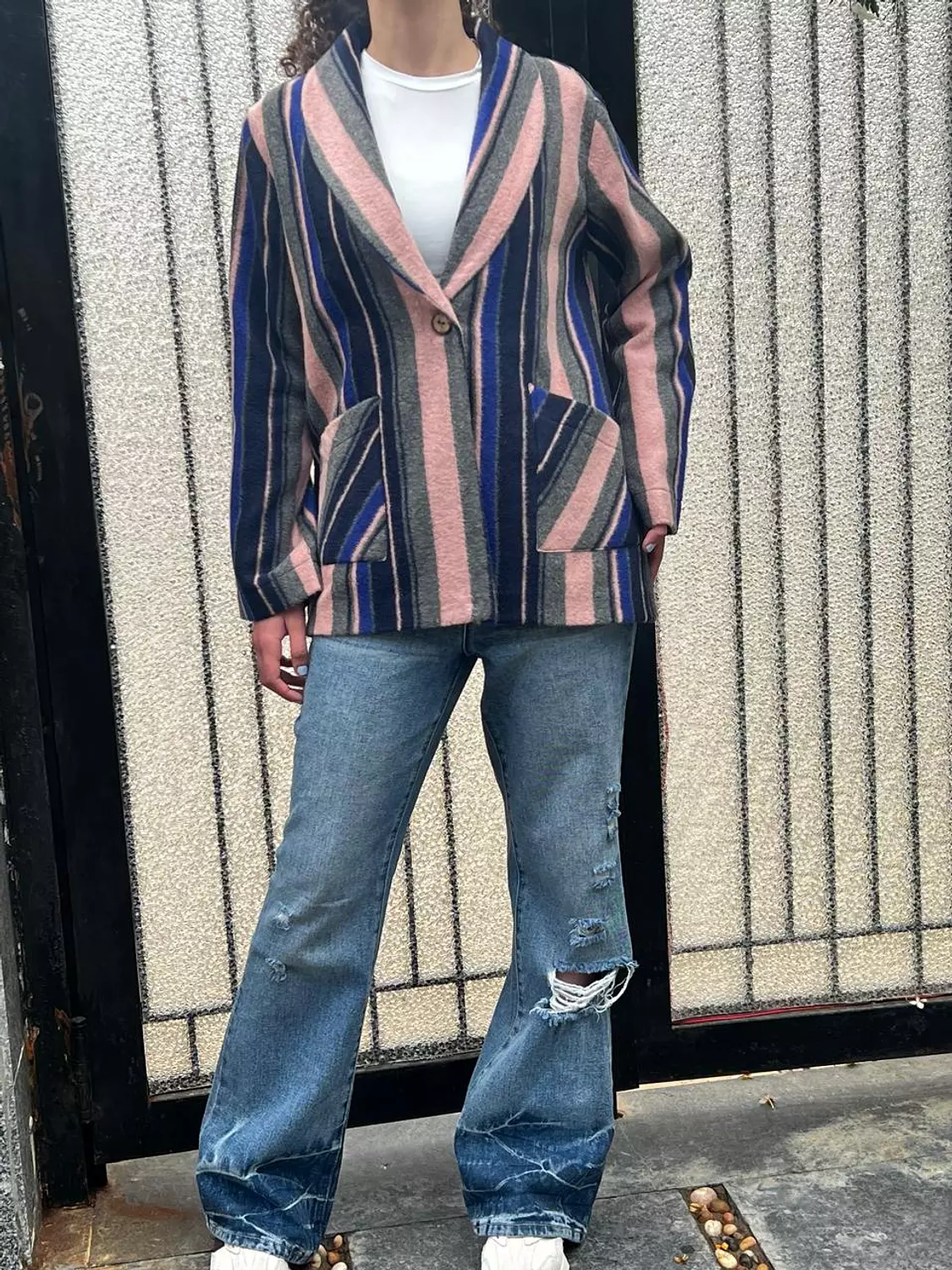 Wool strip jacket  10