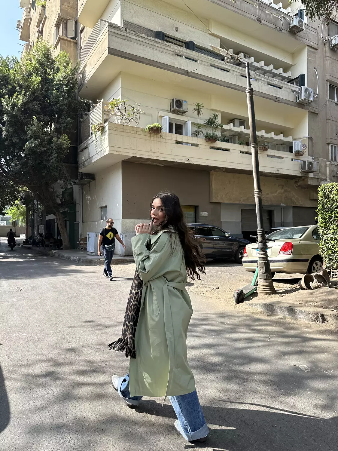 Mint Trench Coat 2