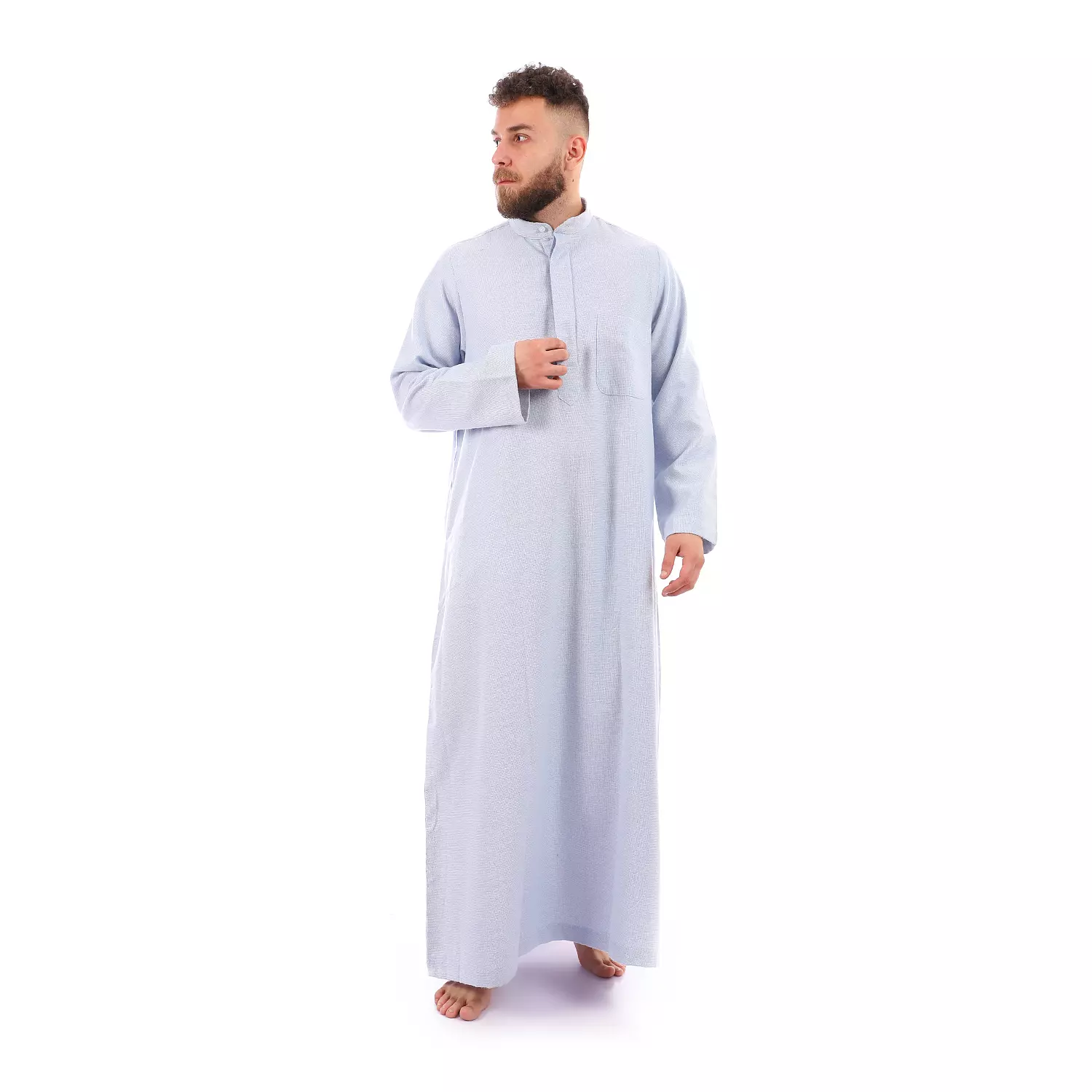 Shorto Men's Kastoor Galabeya - 2348 - Light Blue image