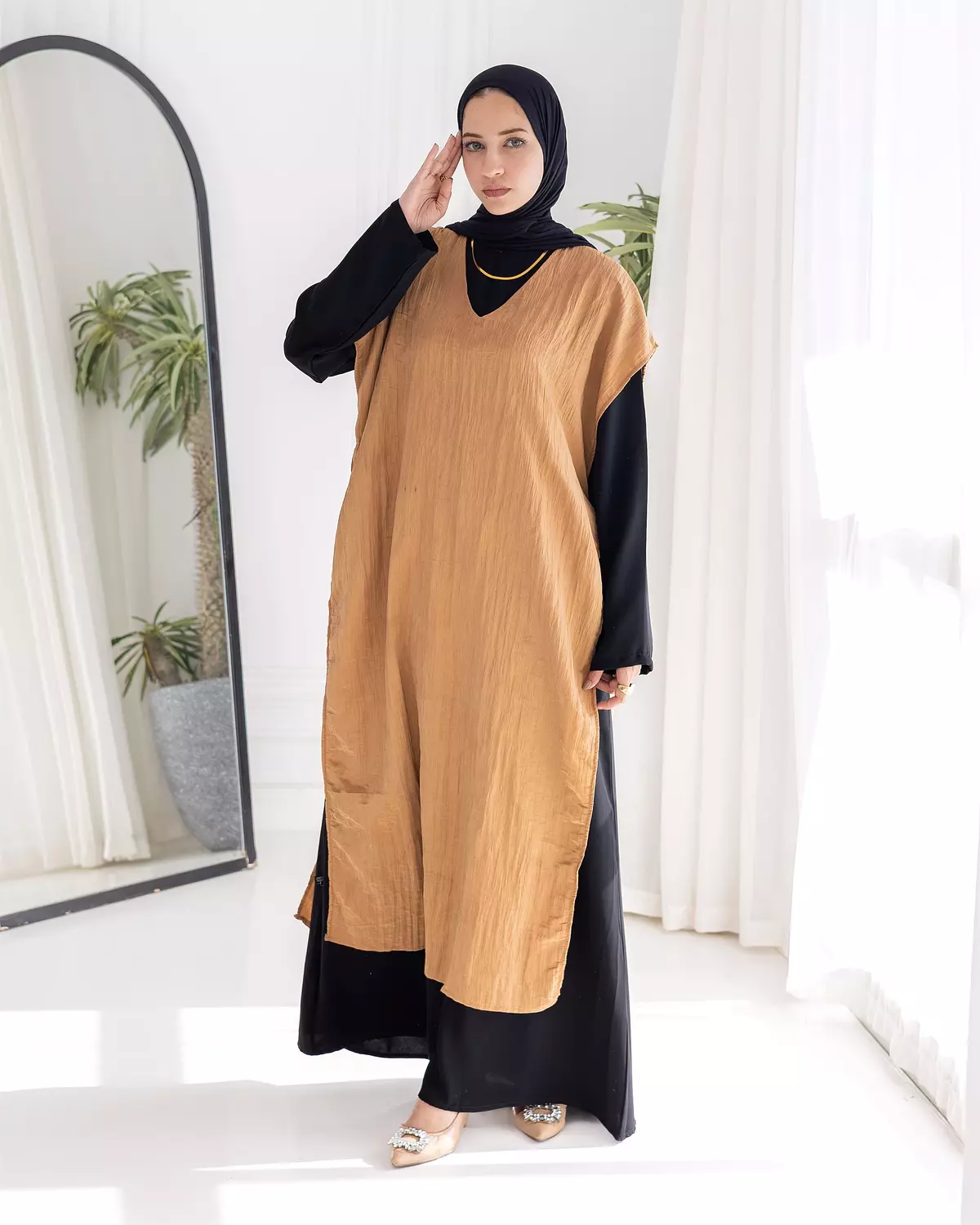 Sleeveless Shirt Dress 3