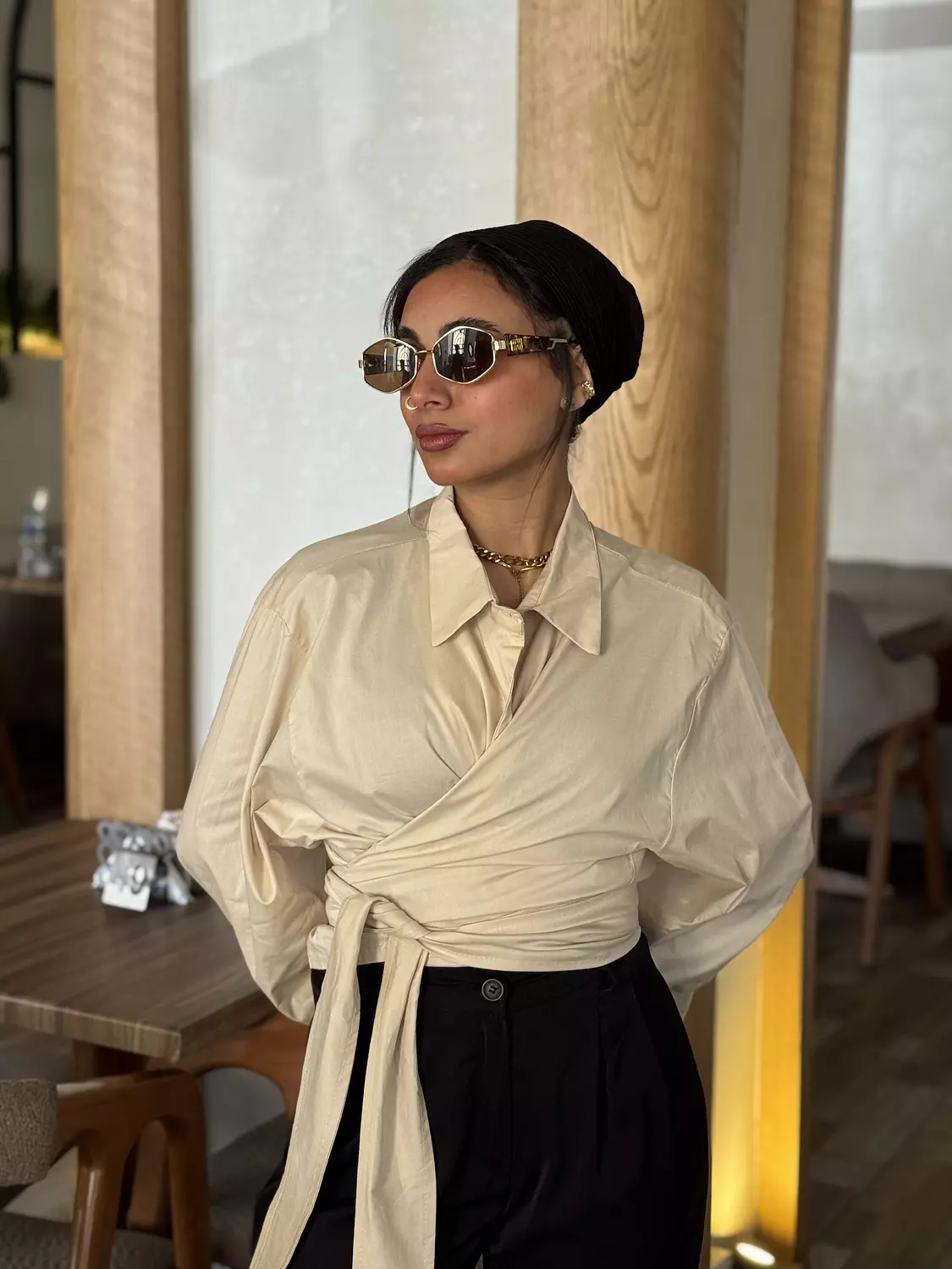 Blouse Soft Sand 1