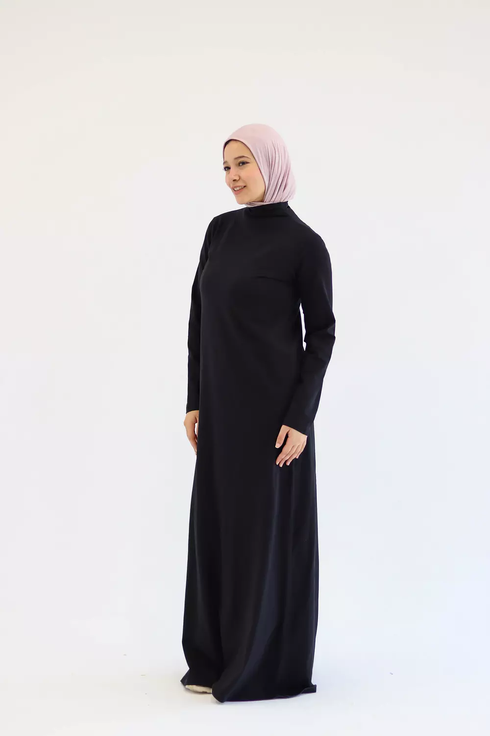 A-Line Black Basic Dress 2