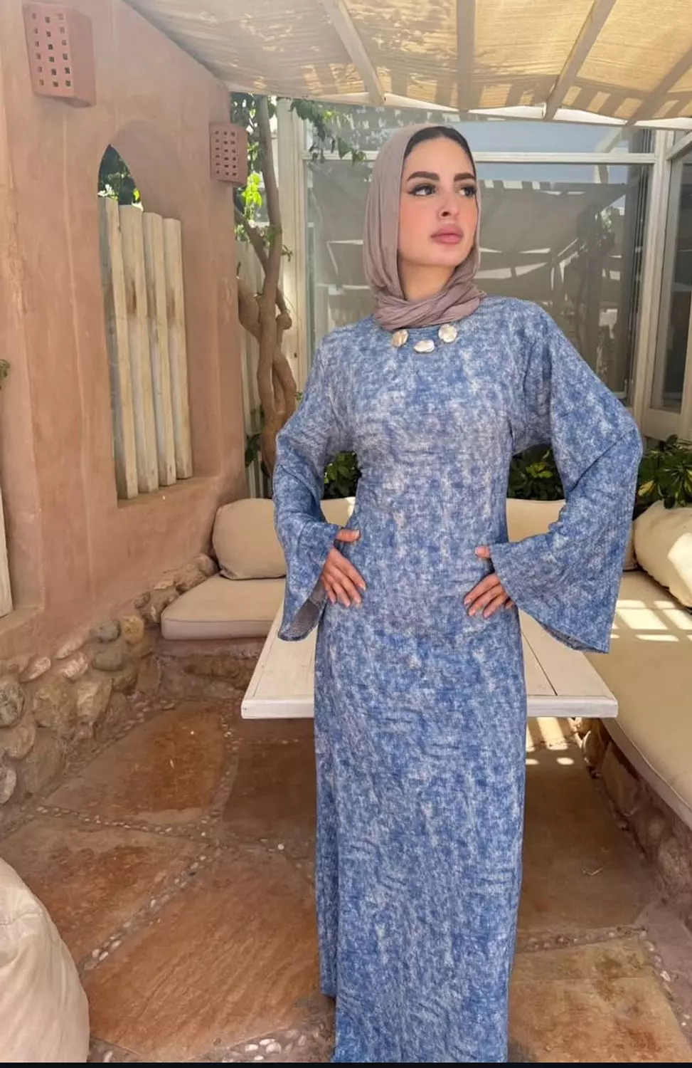 Blue waves dress  4