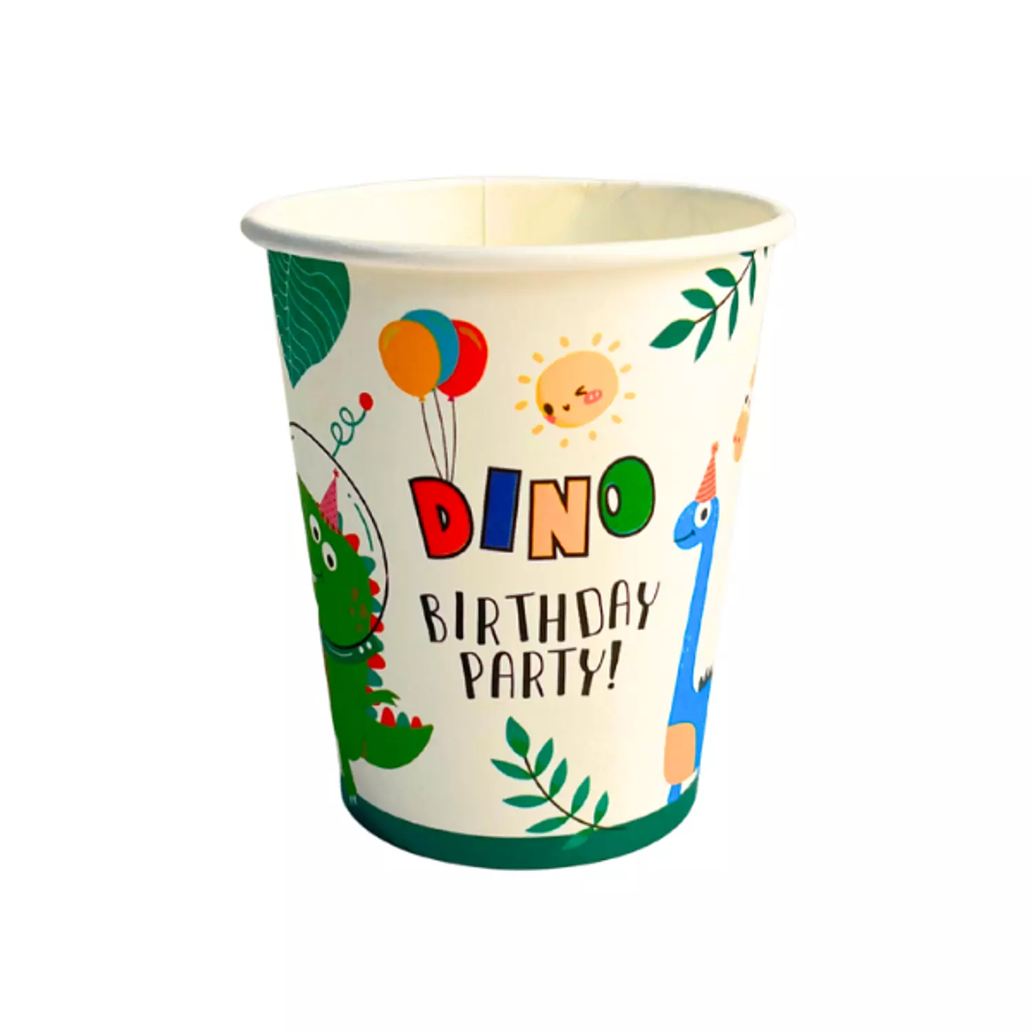 Dinosaur "Happy Birthday Dino" Paper Cups image