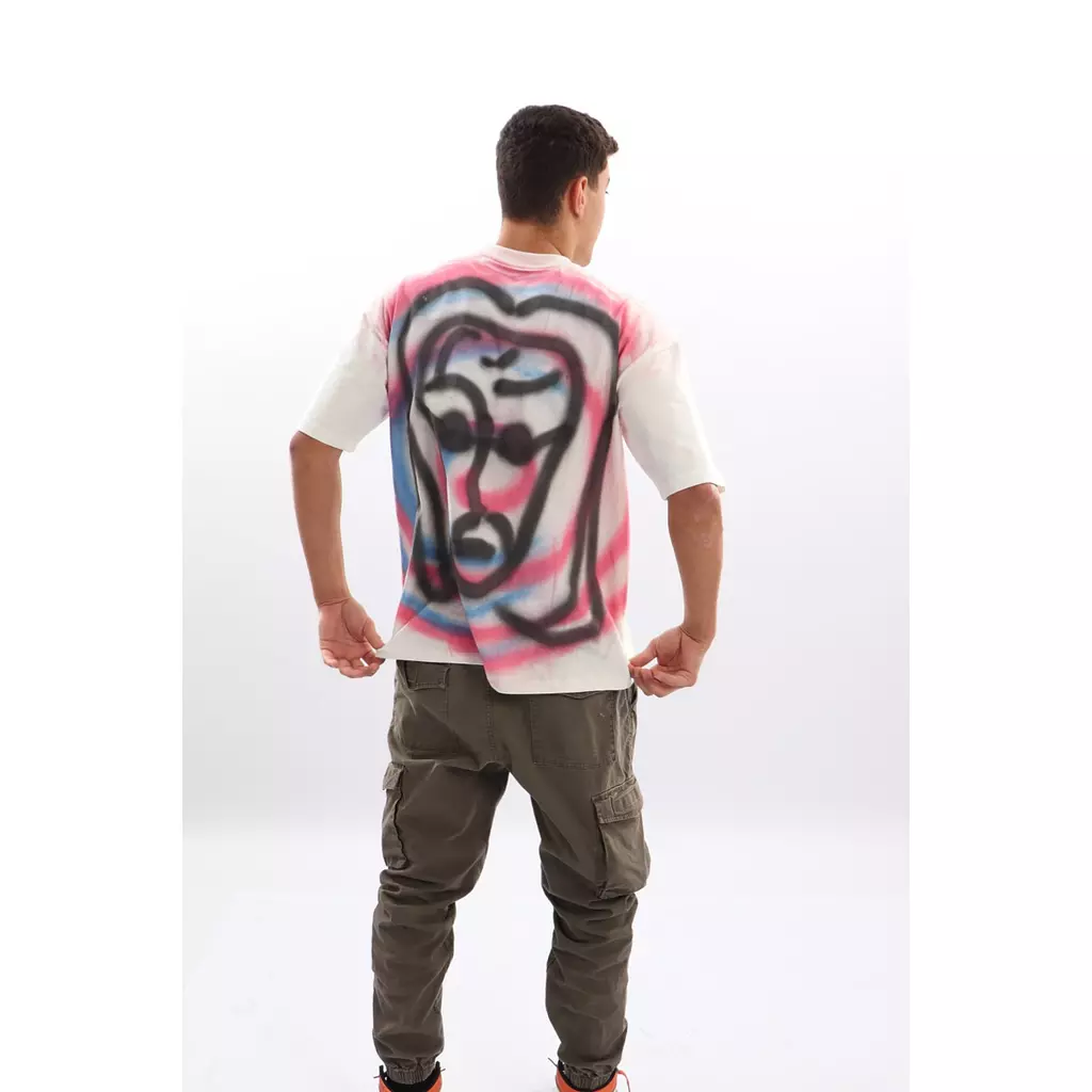 swirl shirt in white 