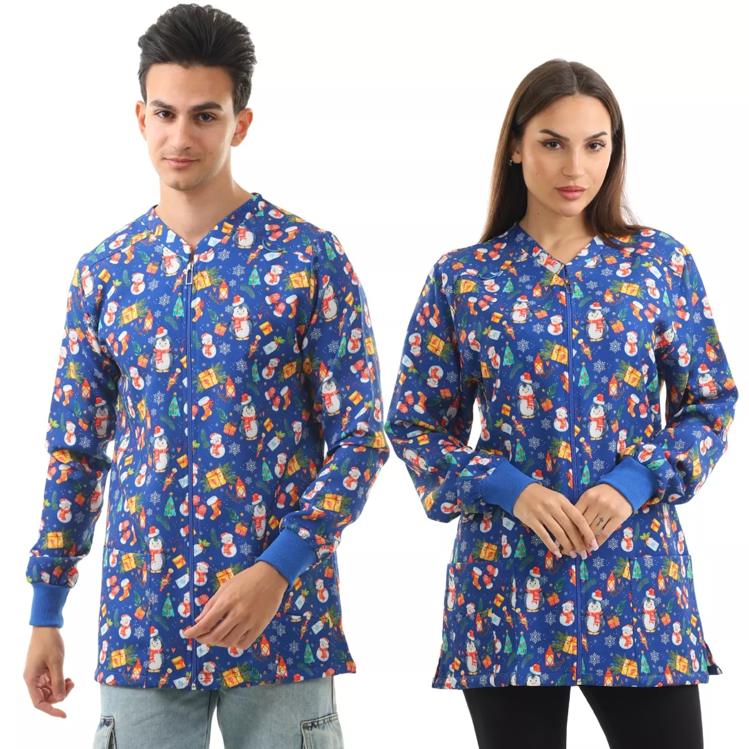 Blue Christmas Lab Coat image