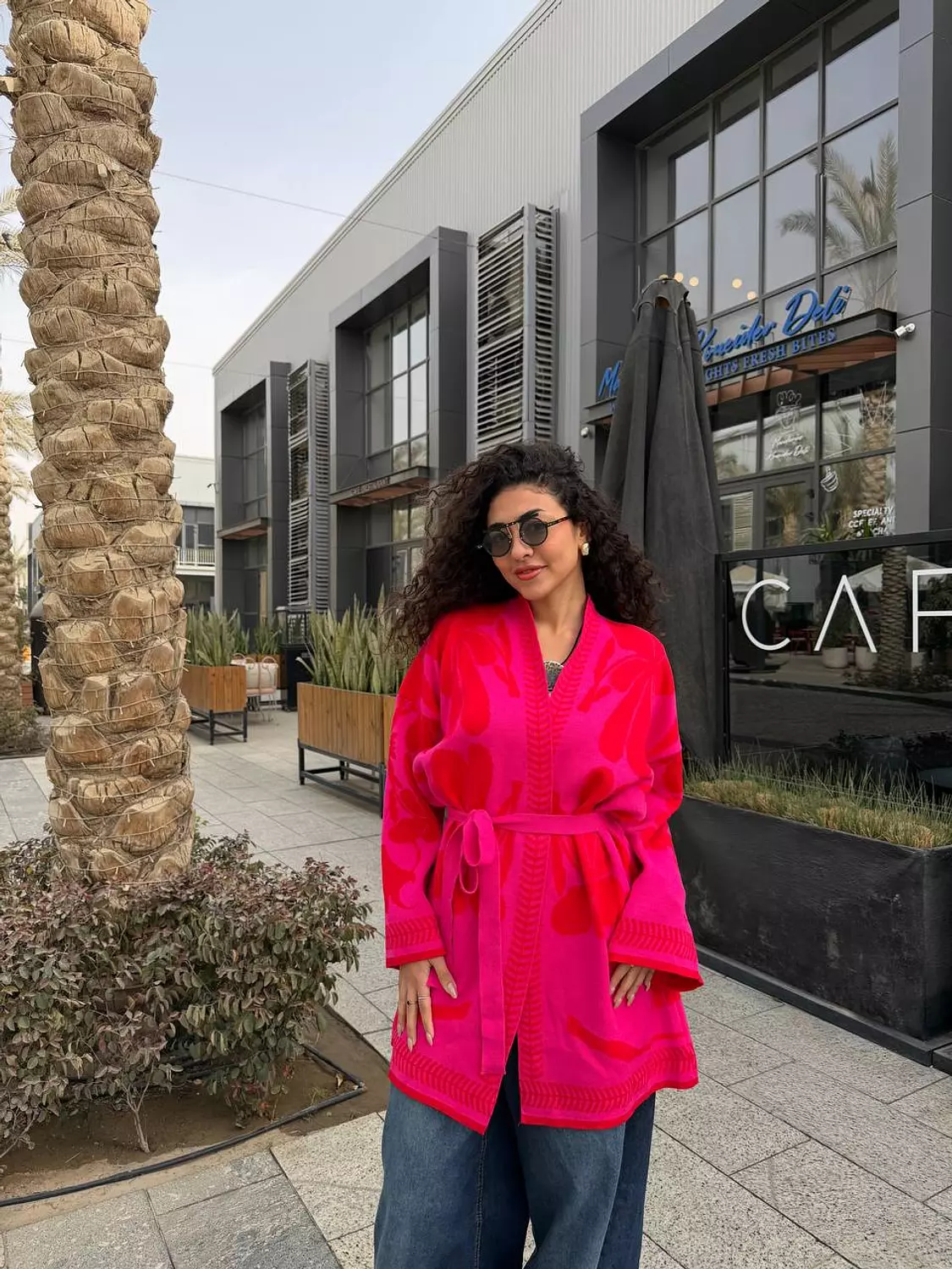 Pinky knit cardigan  2