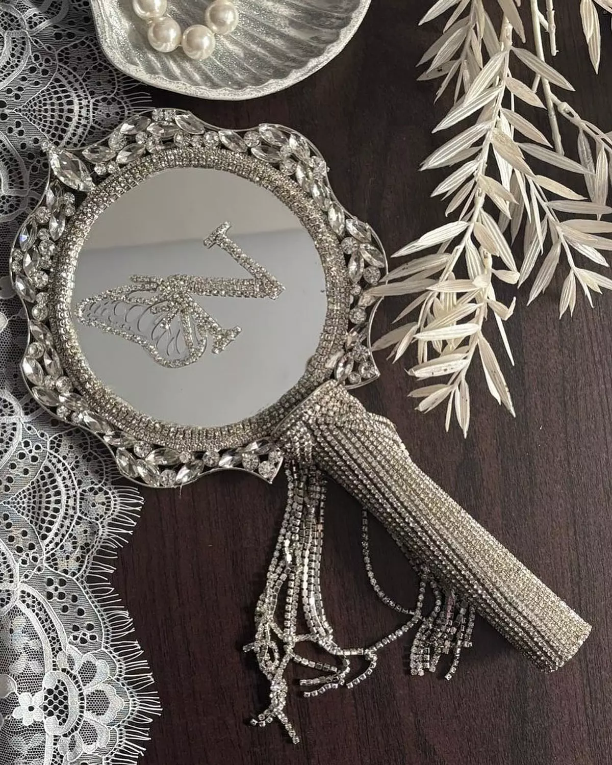 Luxury Crystal Hand Mirror 3 3