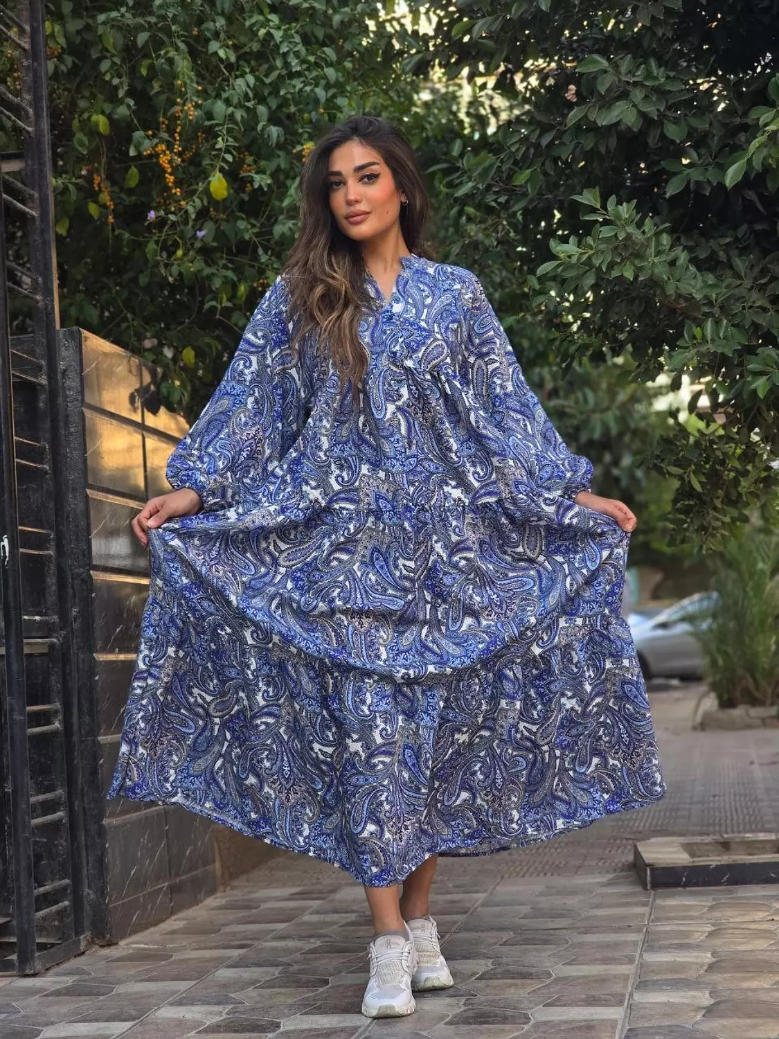 Blue Boho dress hover image