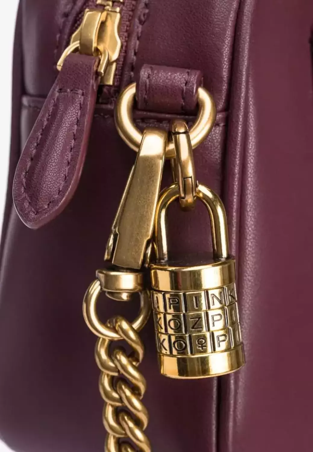 Pinko Mini Bowling Bag Marron 2