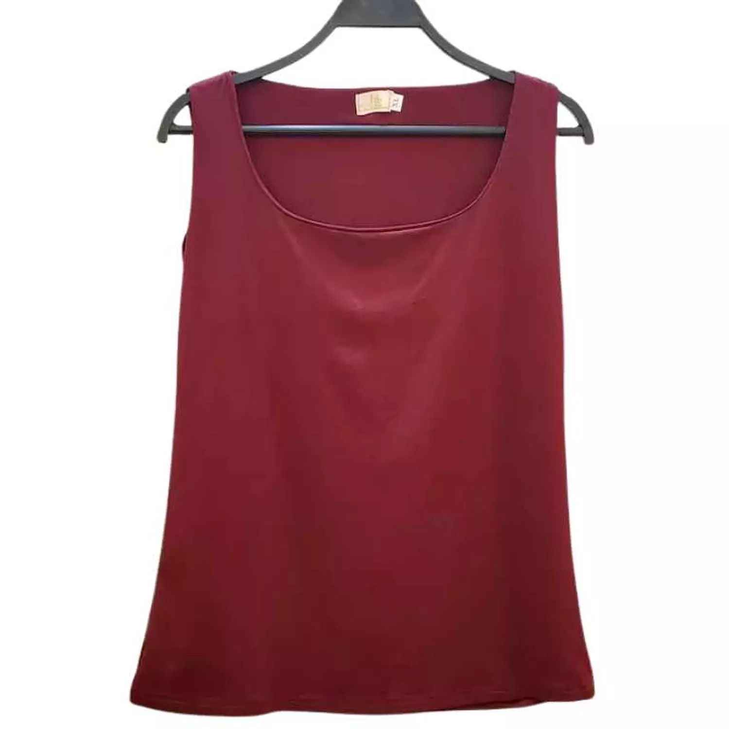 Basic Sleeveless Lycra Undershirt - Burgundy image