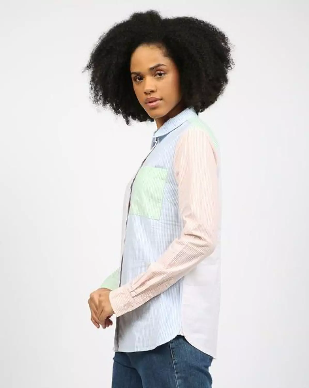 Tommy Hilfiger Women’s Colorblock Oxford Shirt – Original hover image