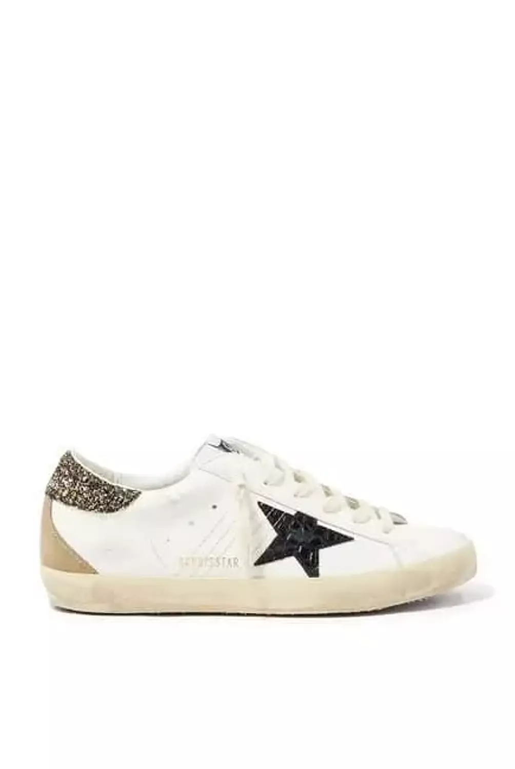 Golden Goose Superstar Sneaker in White, Ice, & Grey image