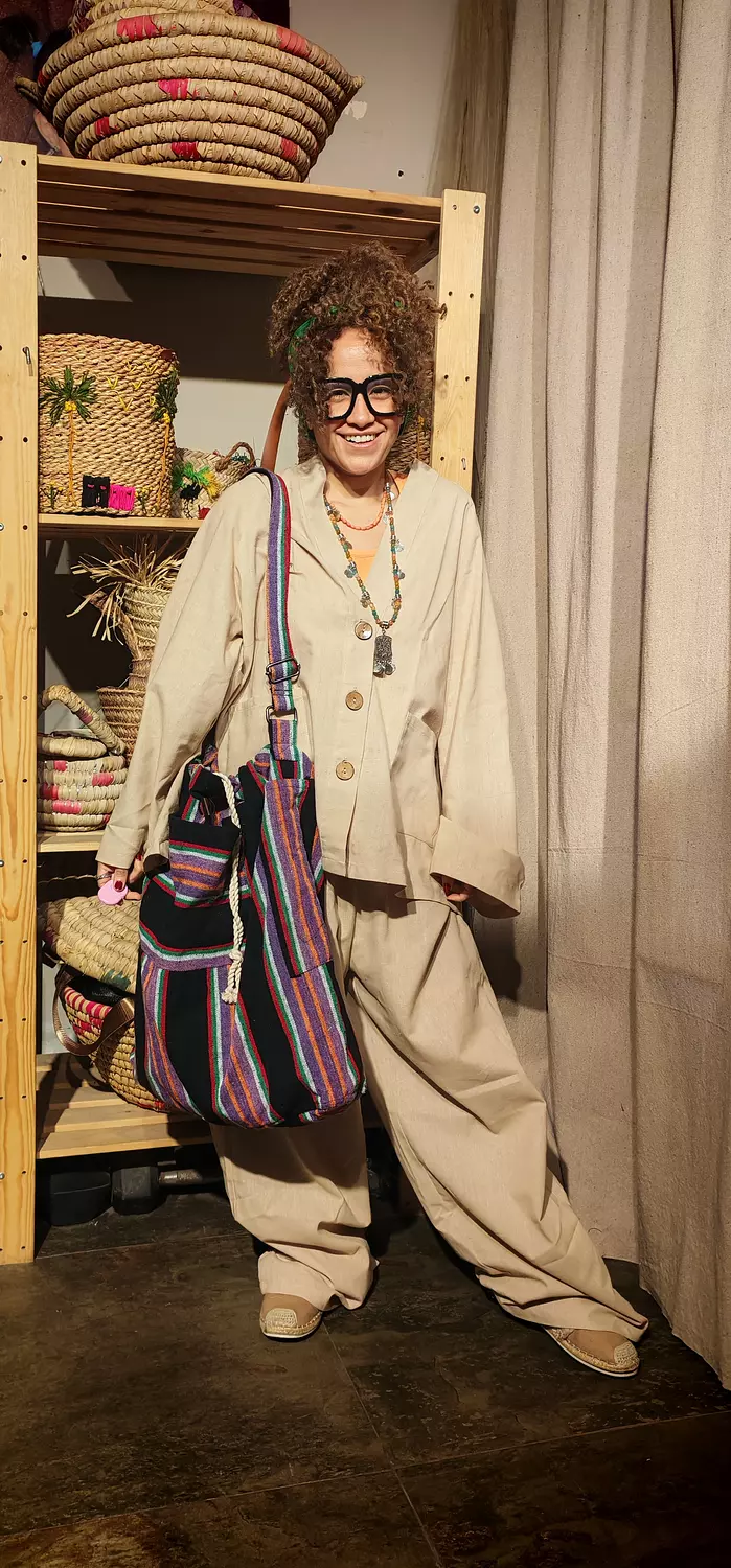 Heavy duty striped Reda bag 2
