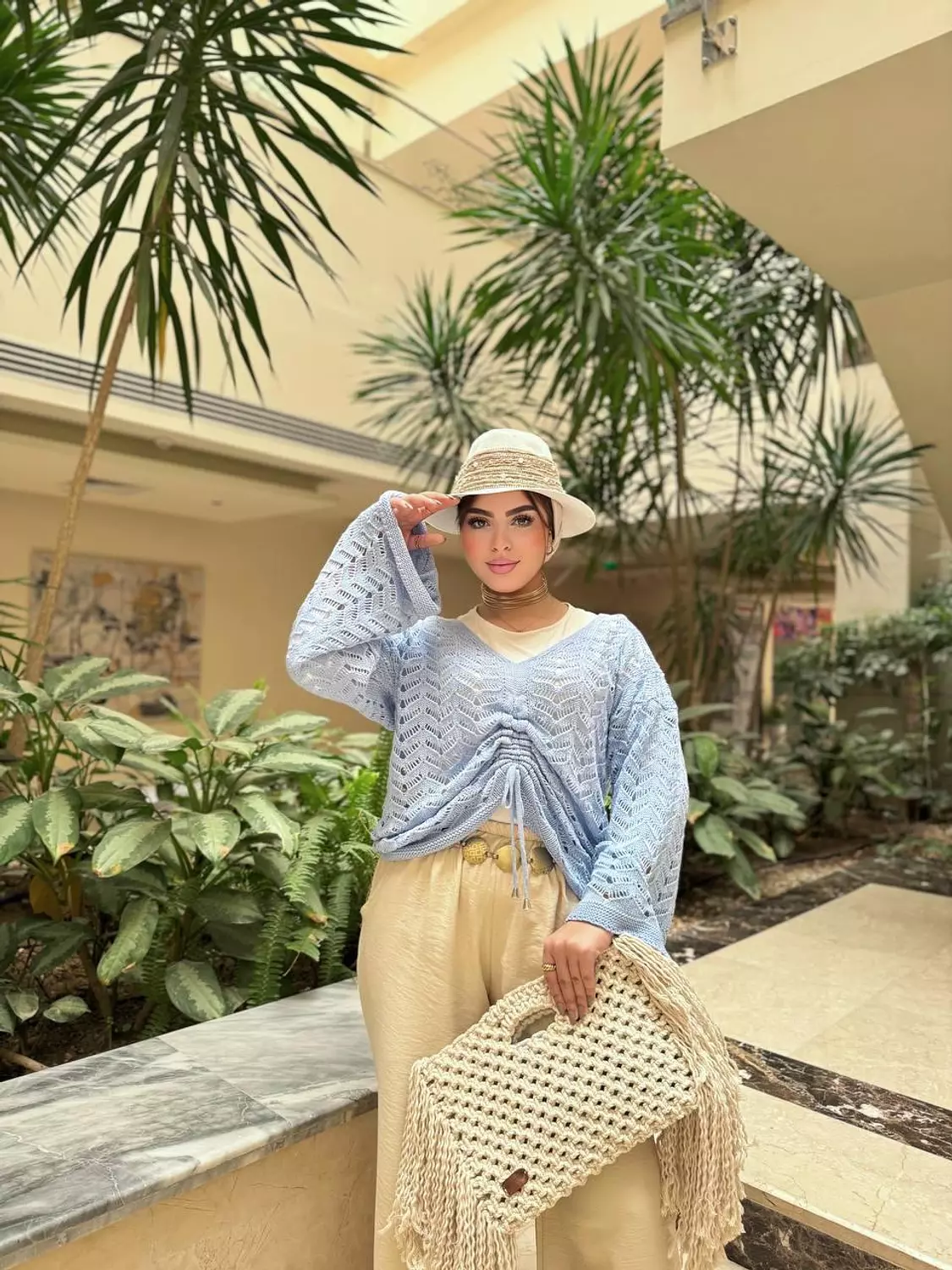 Tight knitted blouse 9