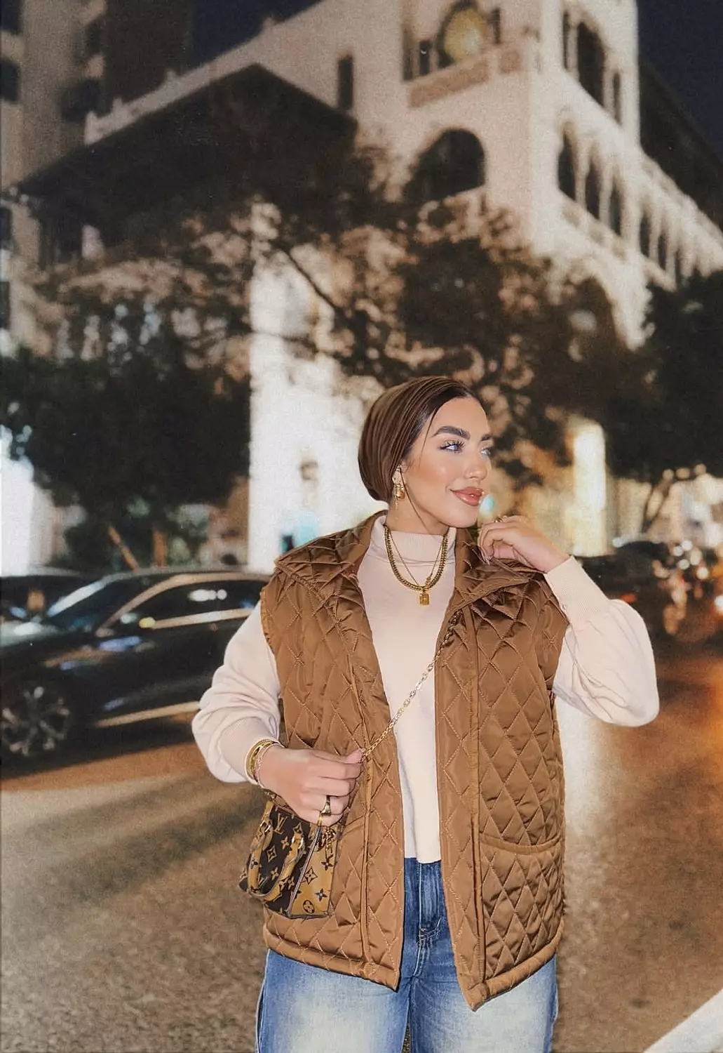 Cocoa Puffer Vest - Brown 4