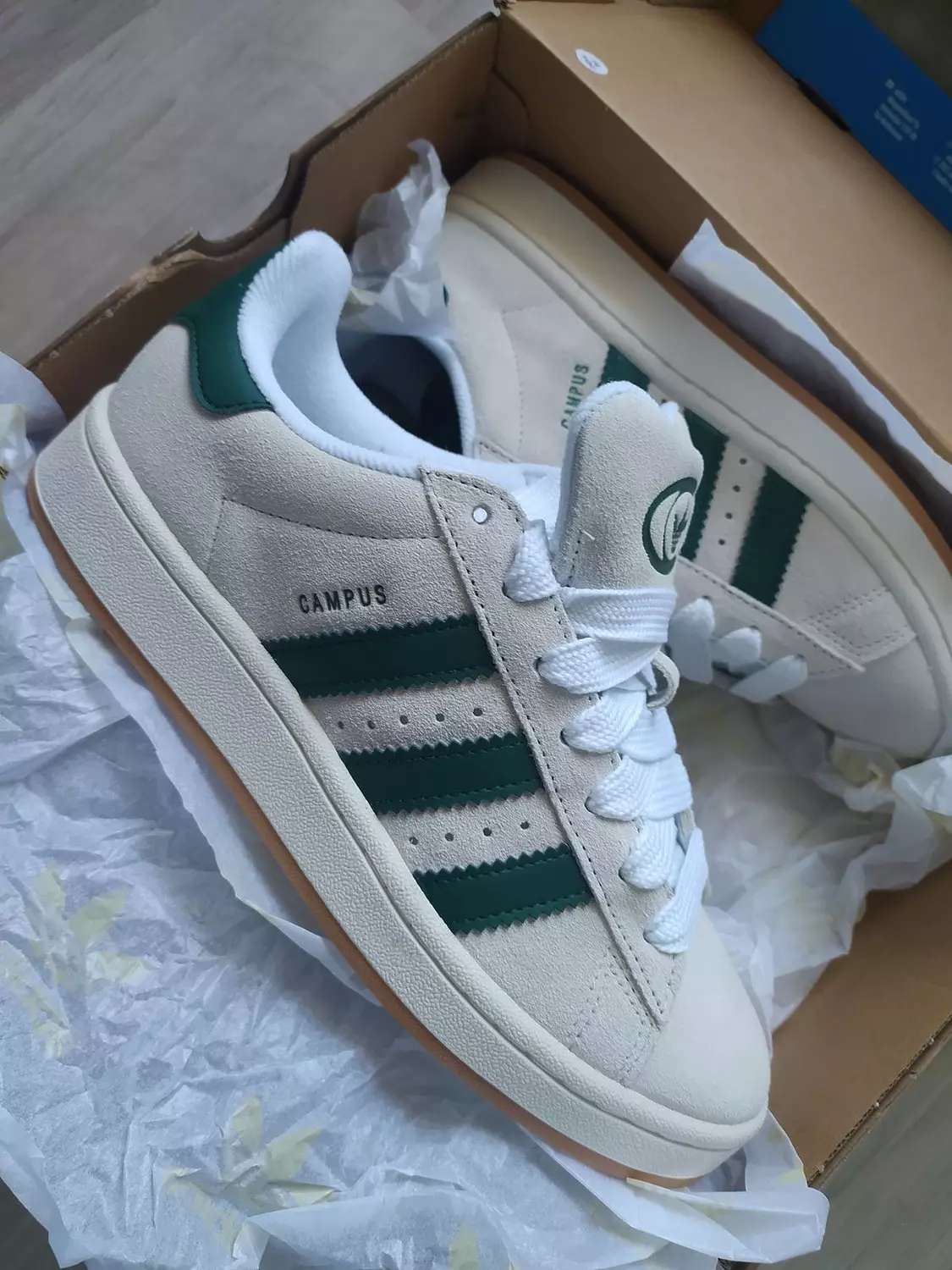 Adidas Campus 00’S Beige/ Green  4