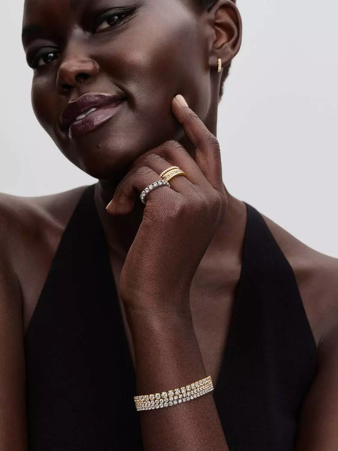 Sparkling Row Eternity Ring 3