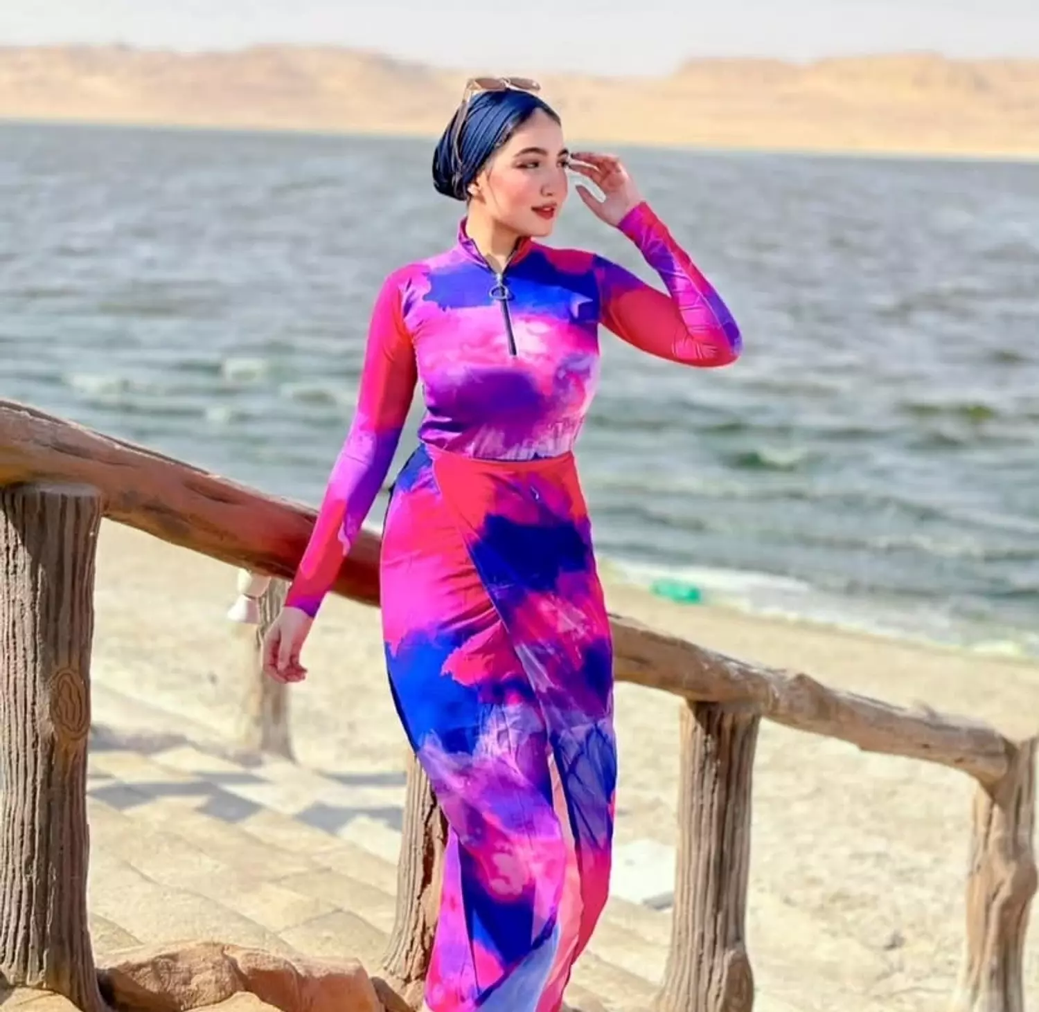 Lilac pink burkini  image