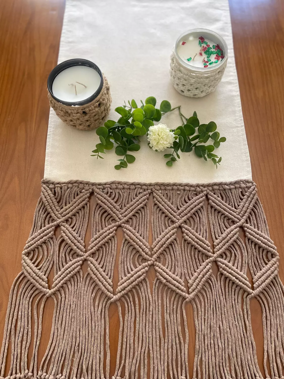 Cotton Macrame Butterfly Runner   1