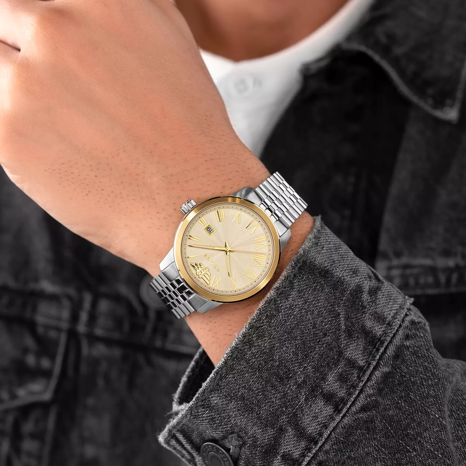 Police PEWJH0021340 Raho Gents Analog Watch With Stainless Steel Bracelet 41mm 4