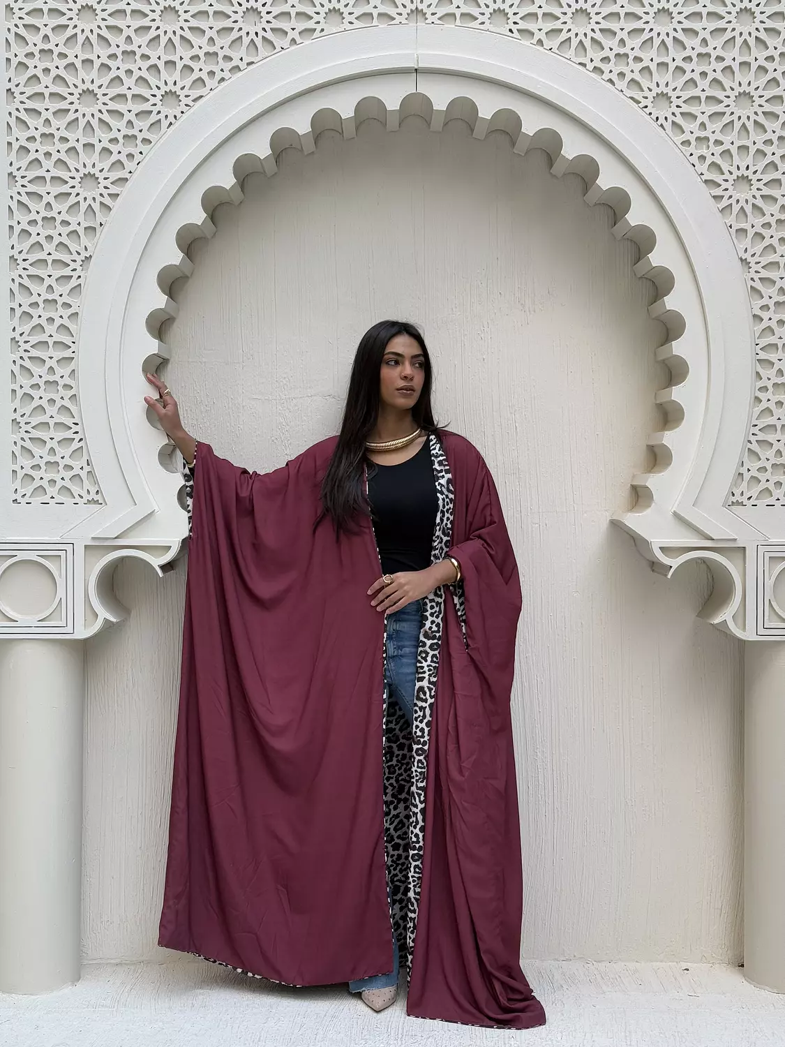 Double Face Leopard Kaftan 6