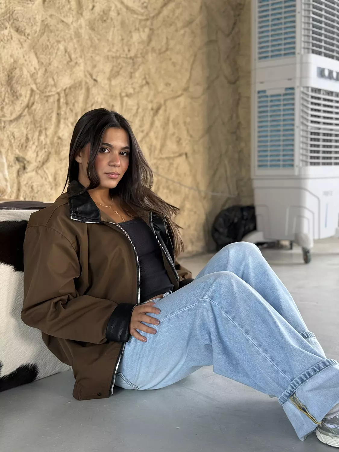 Mocha Lined Bomber  3