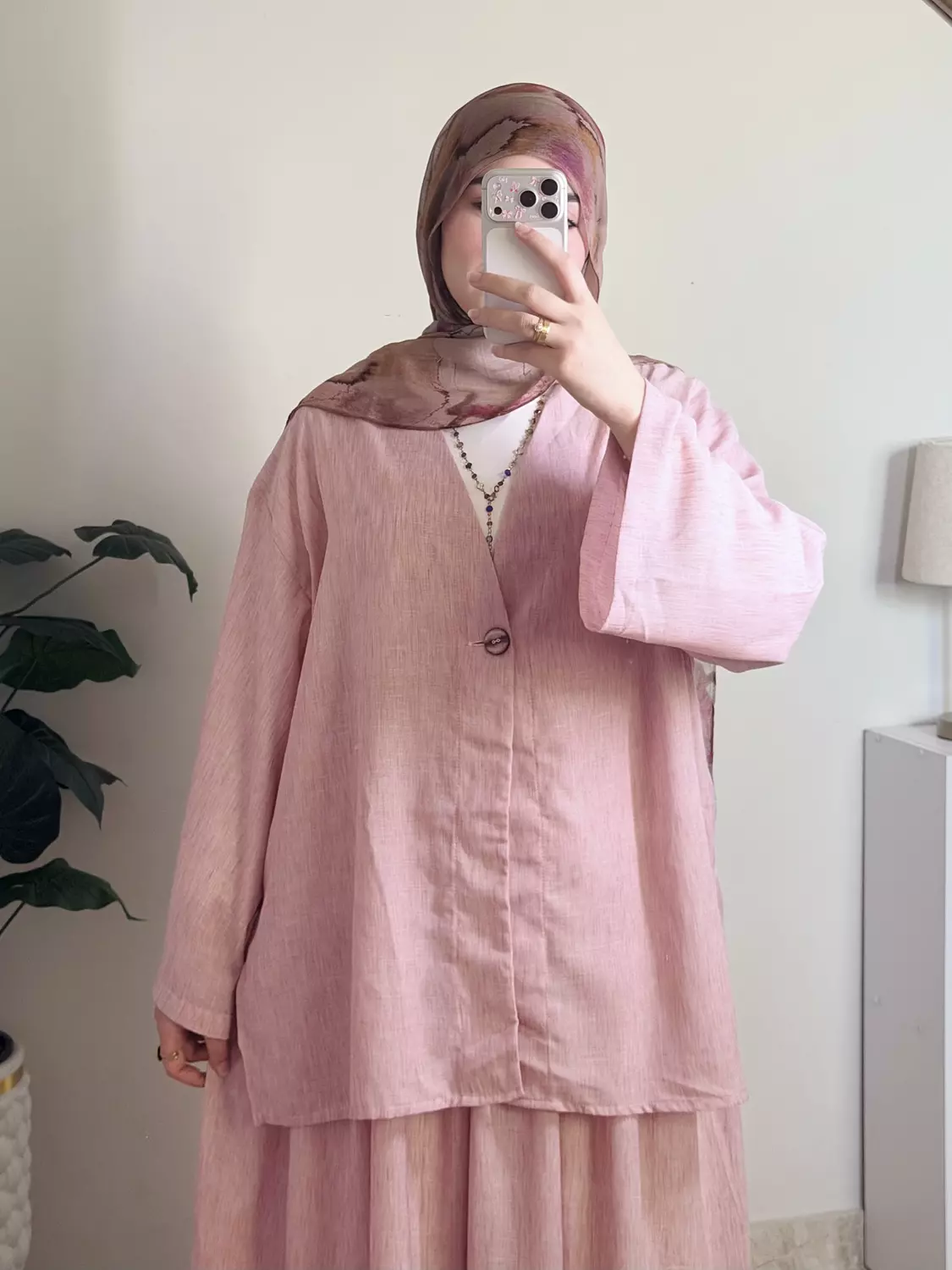 Everyday Belted Blouse 🩷🩶  4