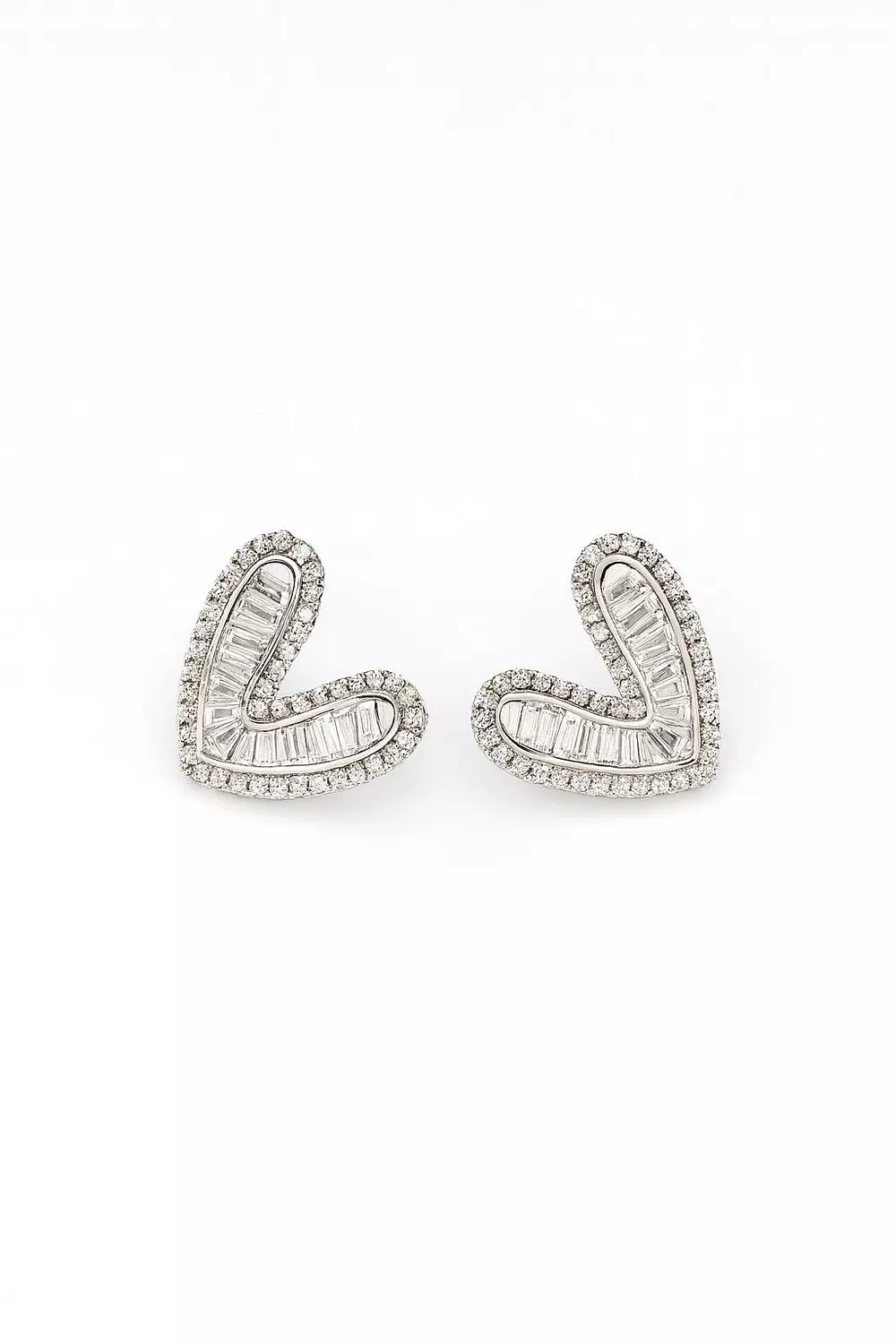 Silver Earrings Heart 1