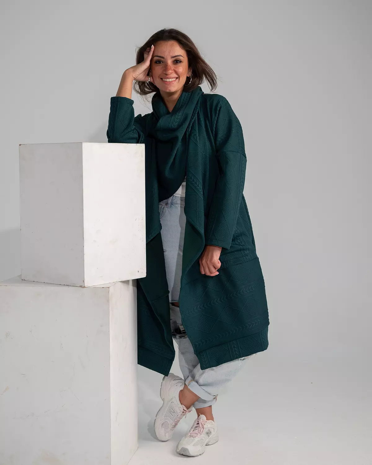 Multi way wrap cardigan jade image