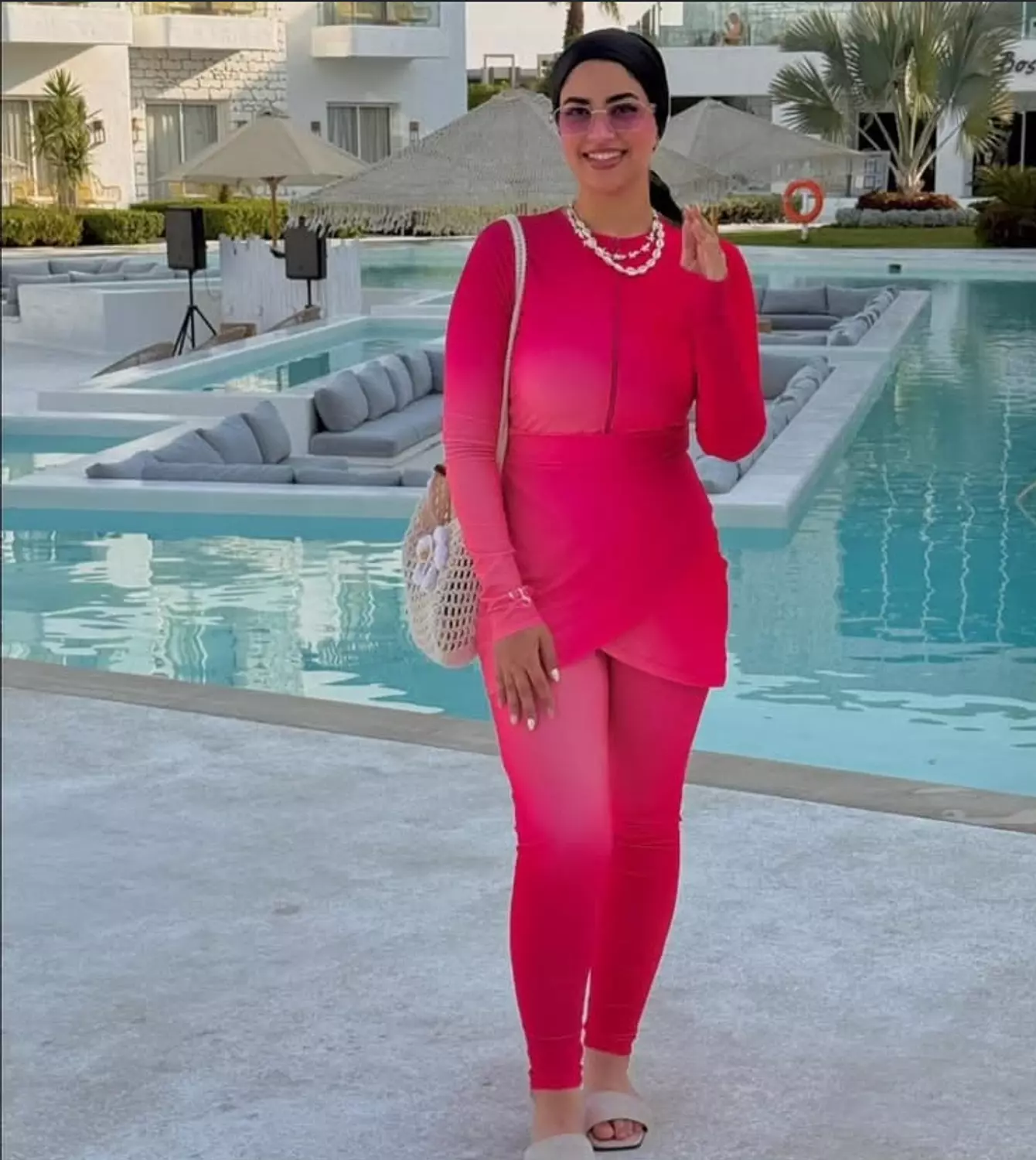 Hot pink burkini  5