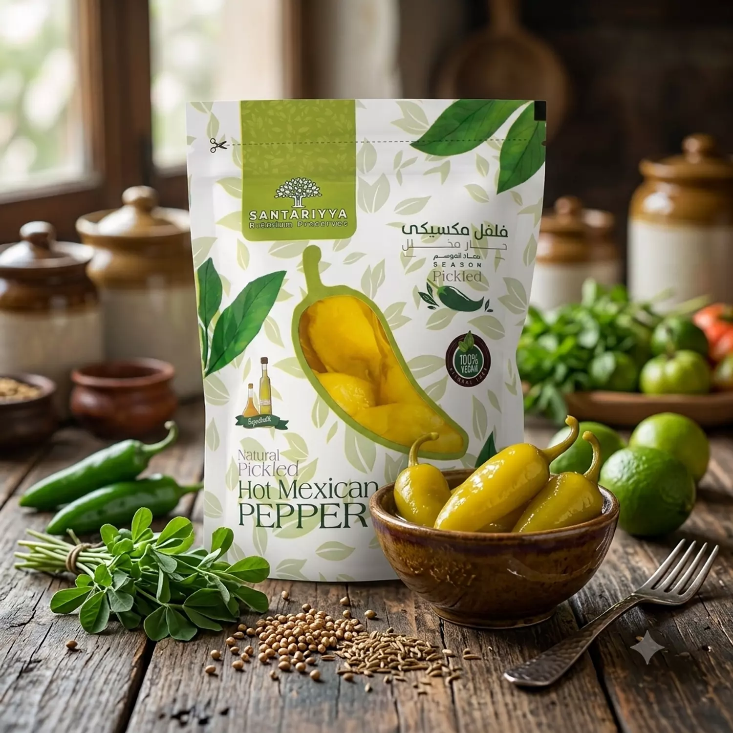 Hot Mexican pickled pepper pouch 250g hover image