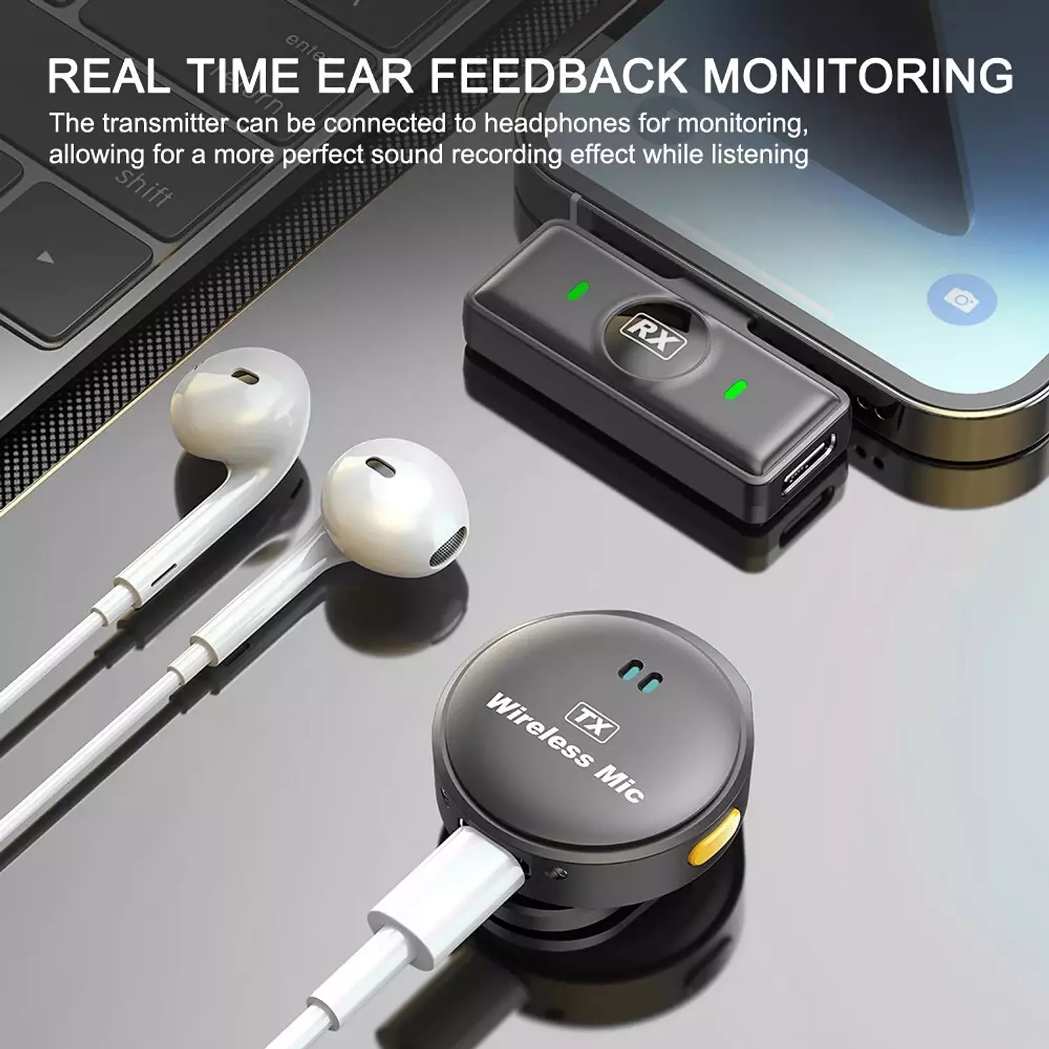 High-Sensitivity 2.4G Wireless Magnetic Microphone – Supports Instant Connectivity 8