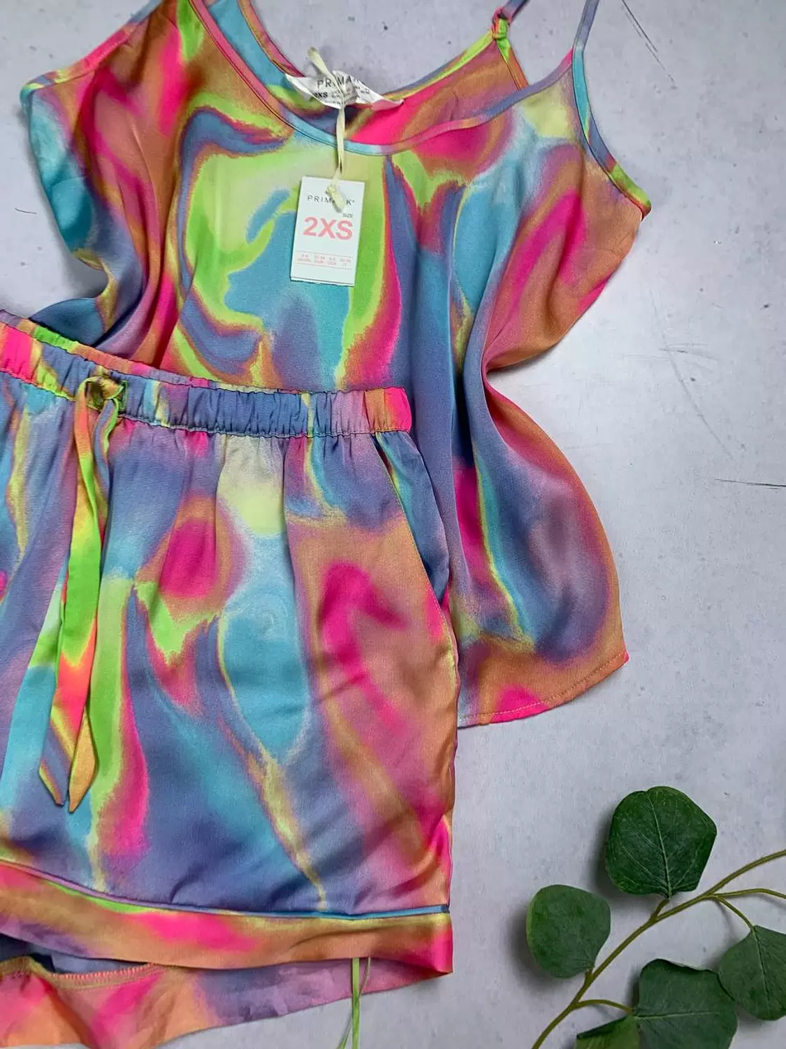 Silky satin pijama from Primark hover image