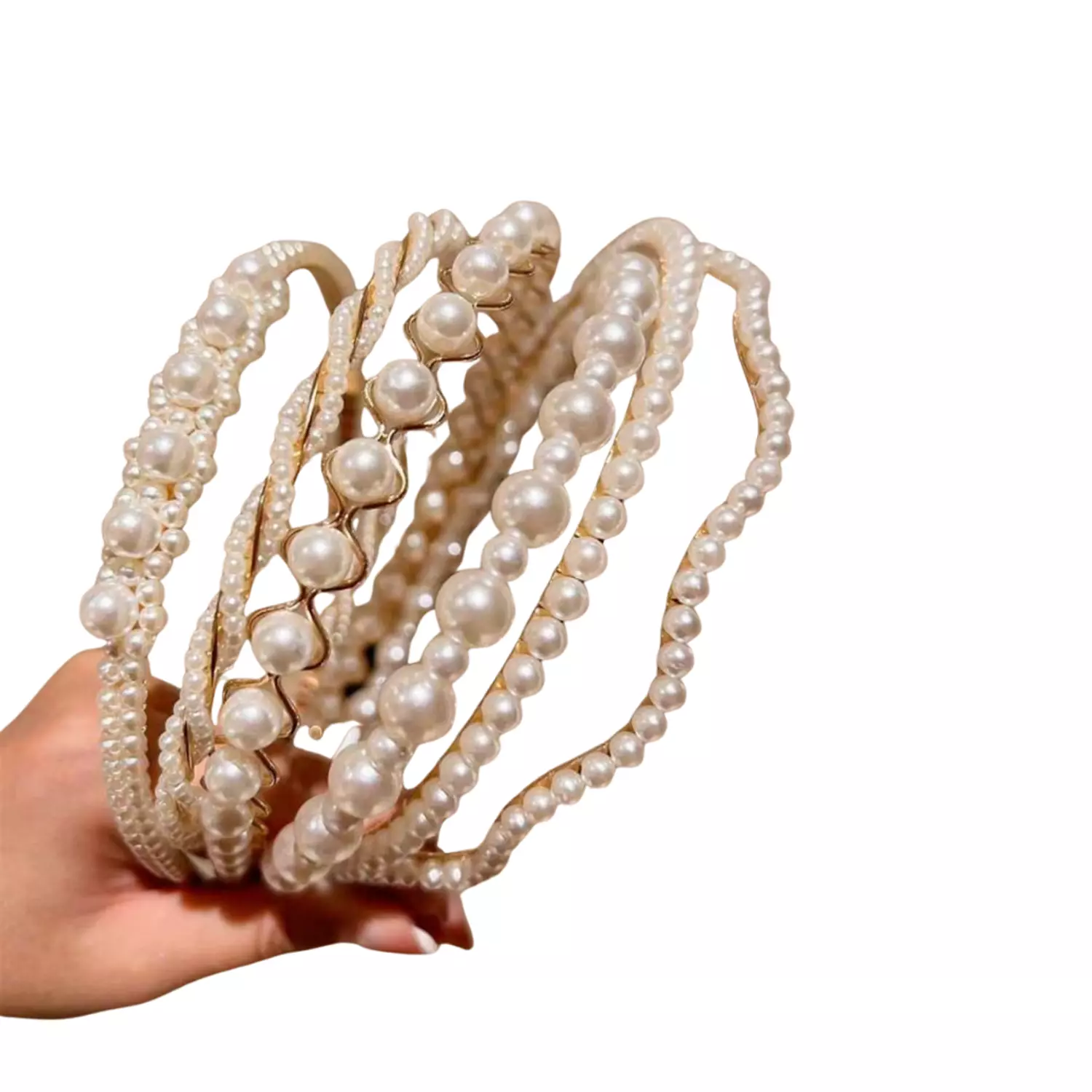 Minimalist Faux Pearl 1 Pc Headband 3