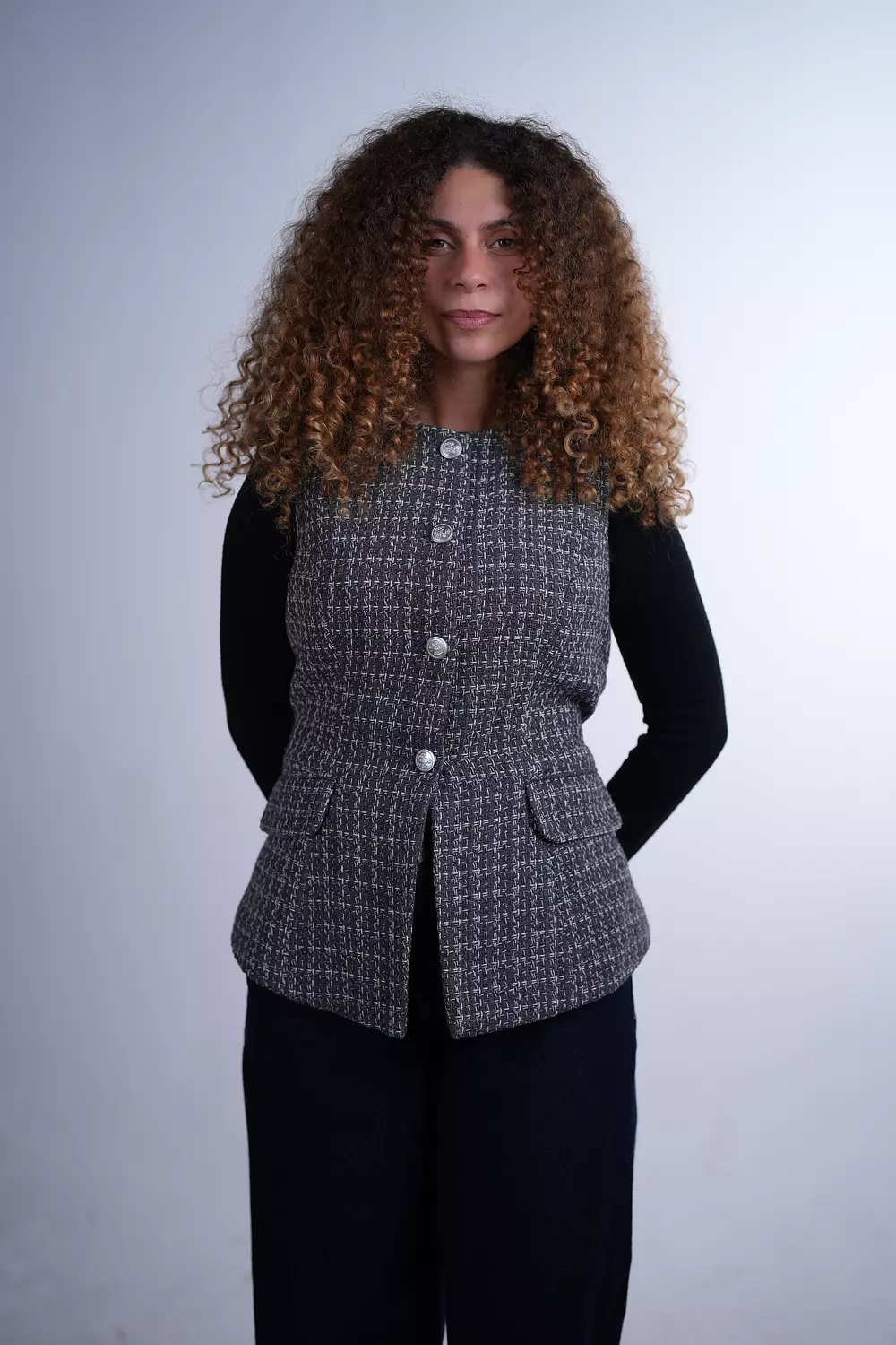 The Tailored Vest - Grey image