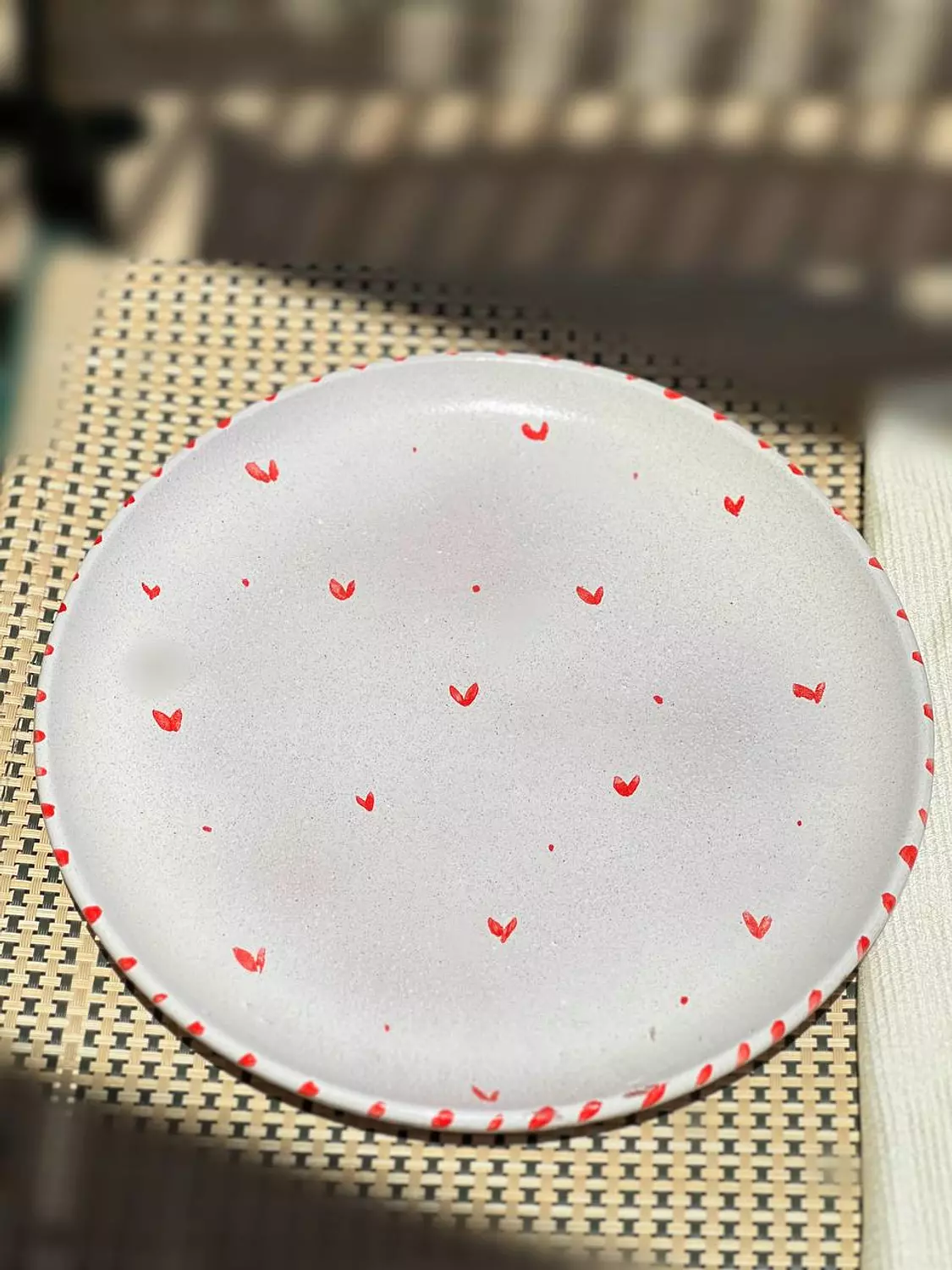 Hearts plate (food safe) 1