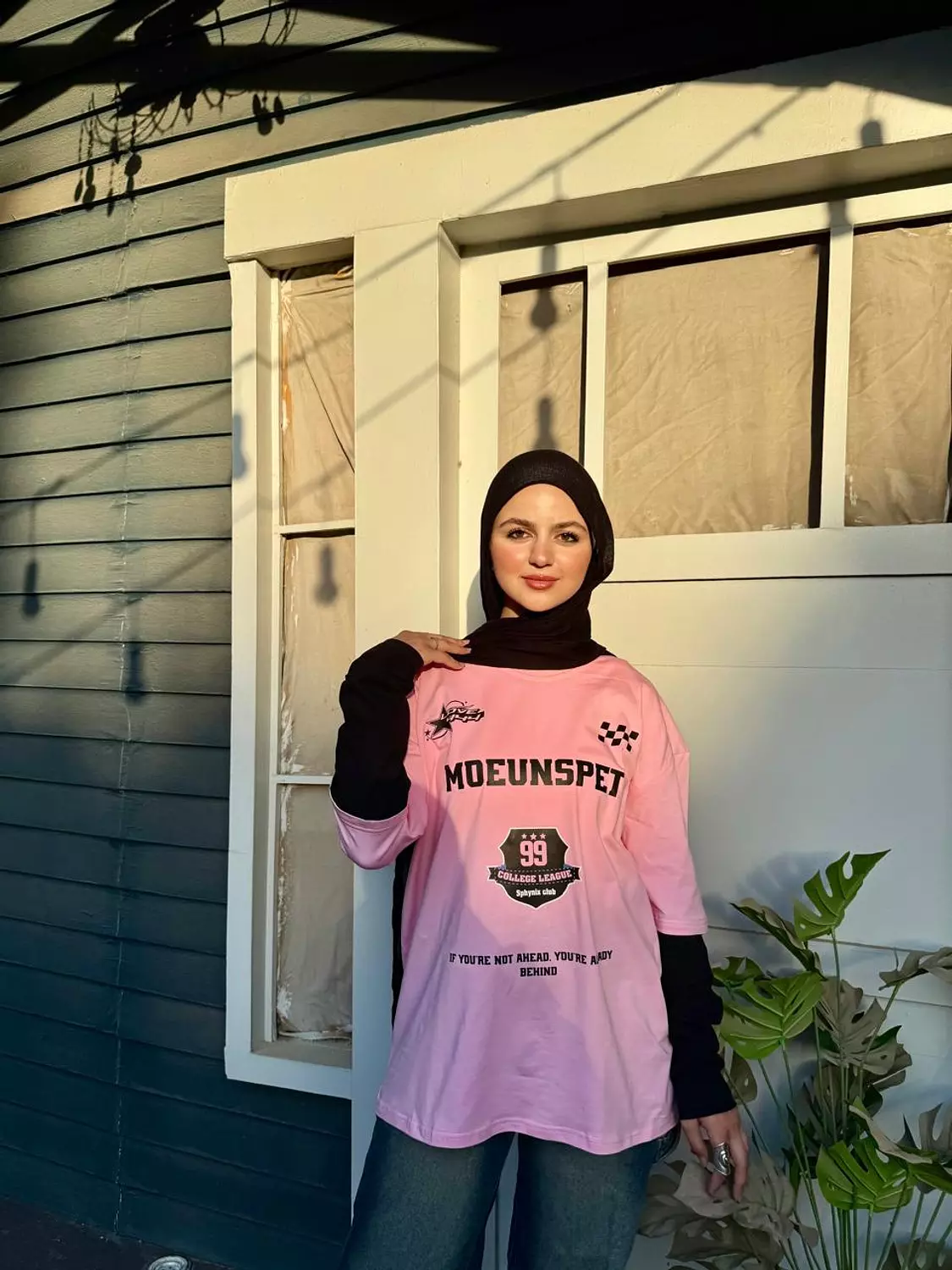 Double Sleeve Printed Oversize T-shirt image