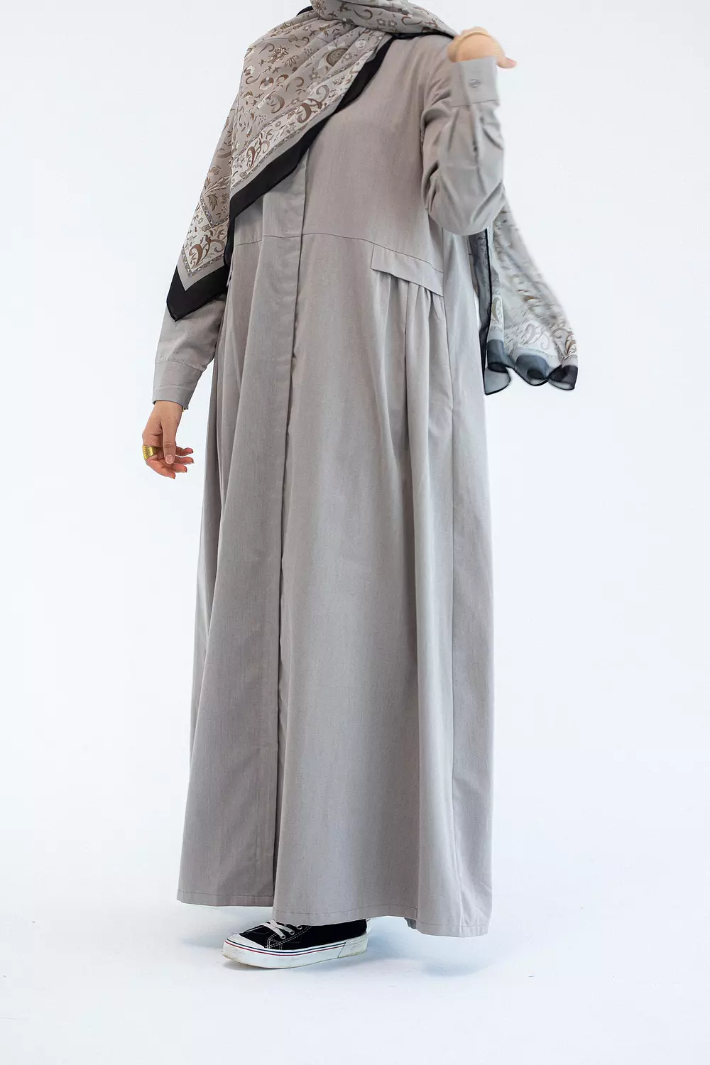 Gray Abaya Dress 5