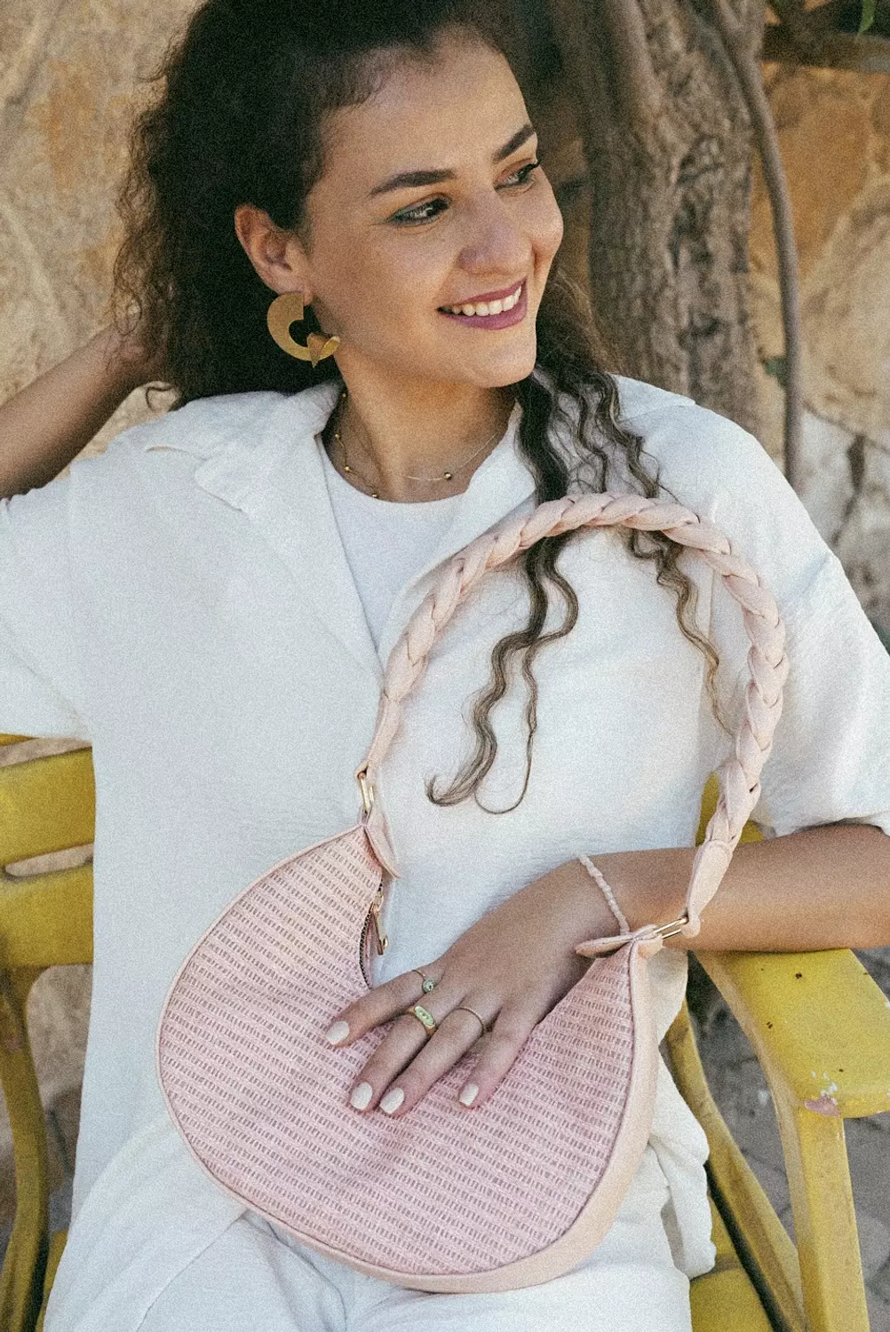 The Palma Raffia In Pink