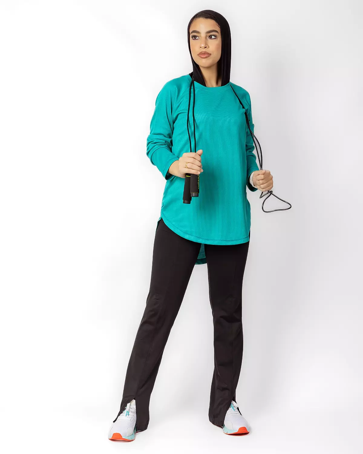 Black split pants  image