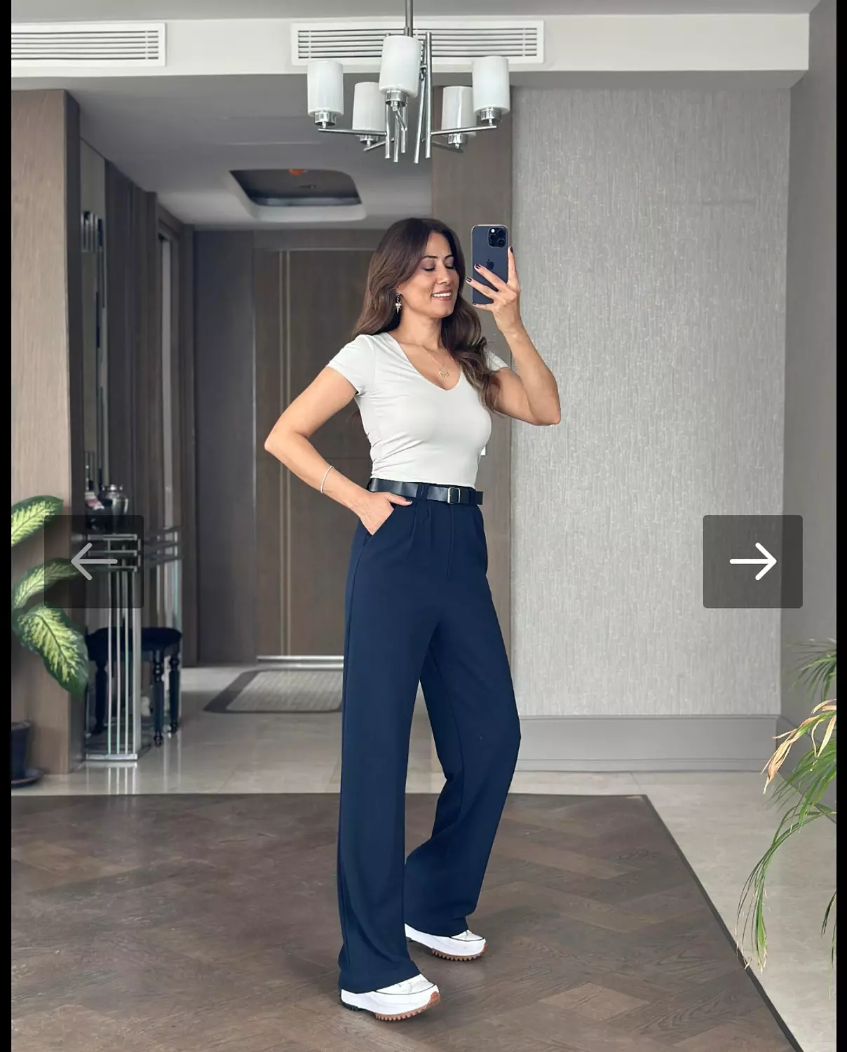 Navy Blue Classic Pants  image