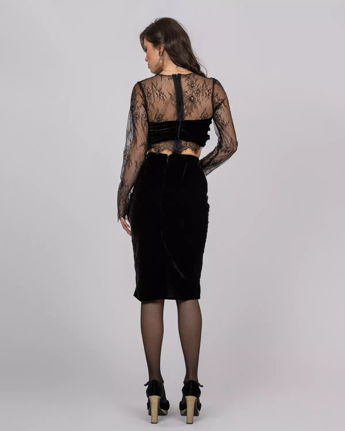 Black French Lace Top 2